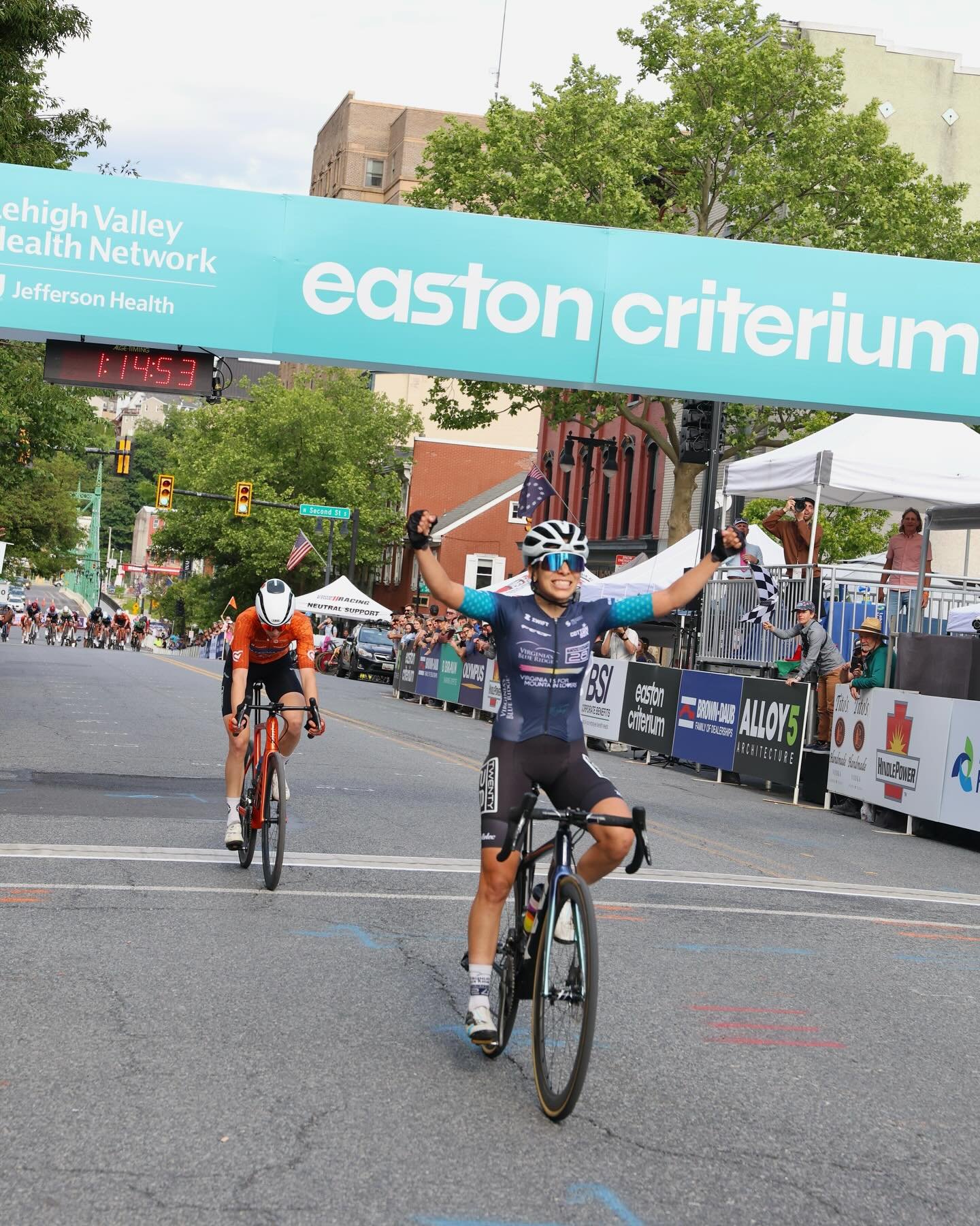 She. Did. It. 🚲 

@eastontcrit #eastoncrit #eastoncriterium #eastoncrit2025