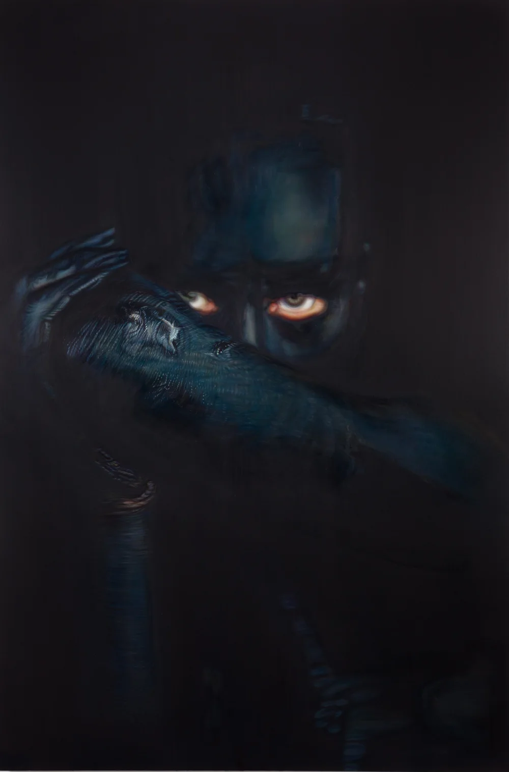  Ana Teresa Fernández,  Erasure 5 , 2016, oil on canvas, 72 x 48 inches. Collection of Crocker Art Museum; Anonymous Gift. 