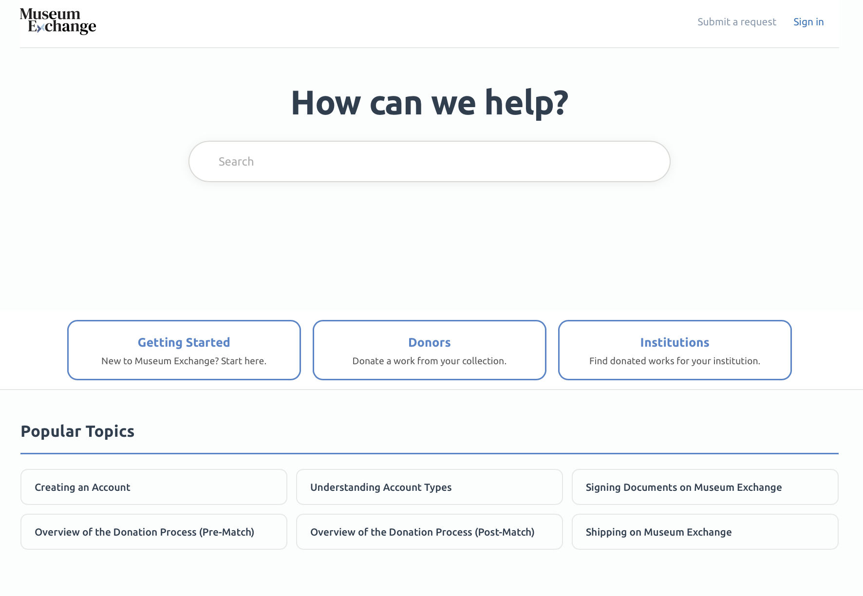 Introducing the Museum Exchange Help Center