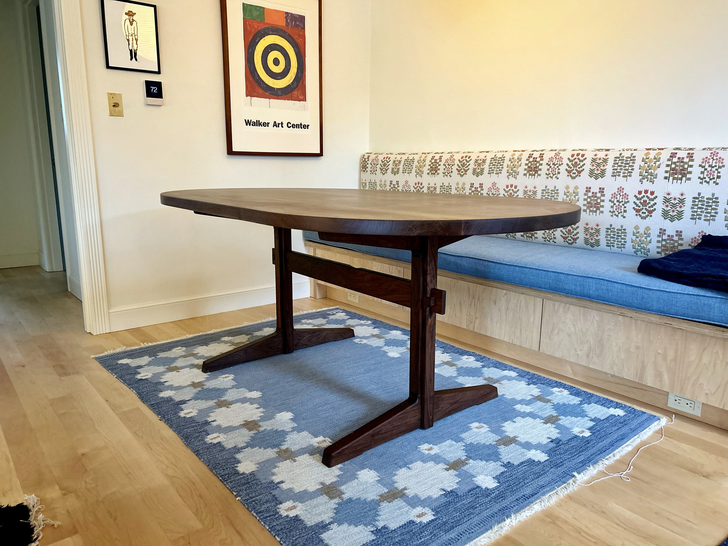 Oregon walnut Frances dining table