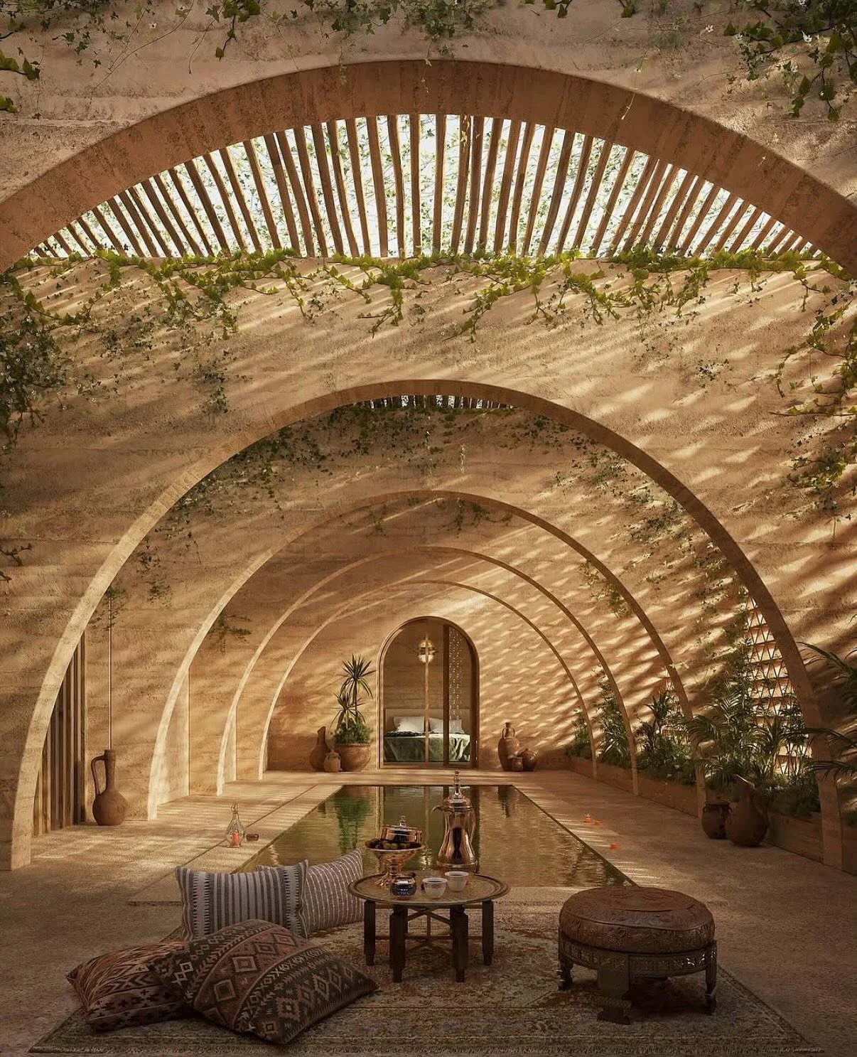 Liwa Farm Village emerges as a bridge between memory and future, where desert traditions find new form in spaces of community and belonging. Rooted in the materiality of earth, palm, and sand, it transforms the ancestral into the contemporary with re