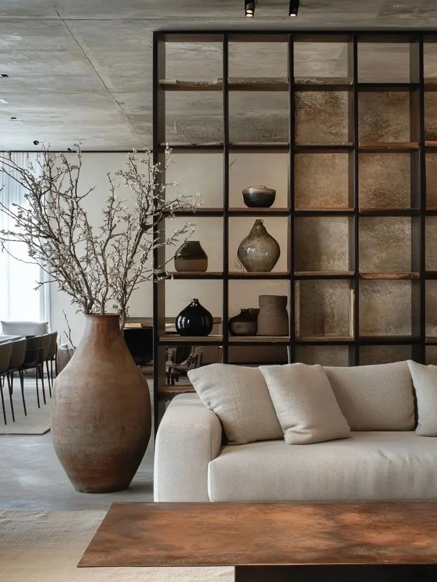 Shelving as a room divider is one of the most elegant ways to create separation without sacrificing light, openness, or flow.

Instead of building a solid wall, an open shelving partition allows a space to remain visually connected while still defini