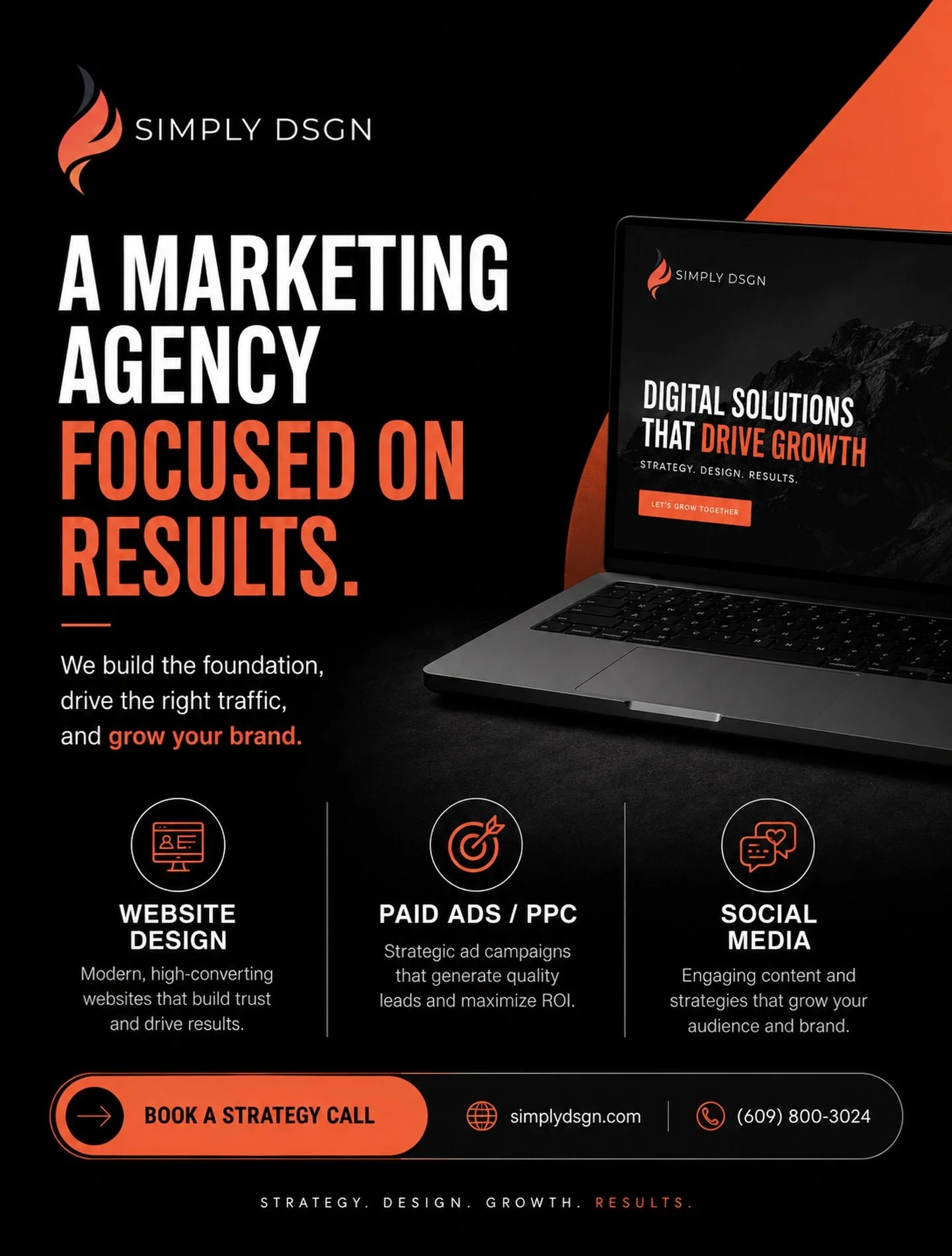 Most businesses don&rsquo;t need more random marketing.
They need a system that actually drives growth.

At Simply DSGN, we help businesses build the foundation, attract the right traffic, and turn attention into real customers through:
&bull; Websit