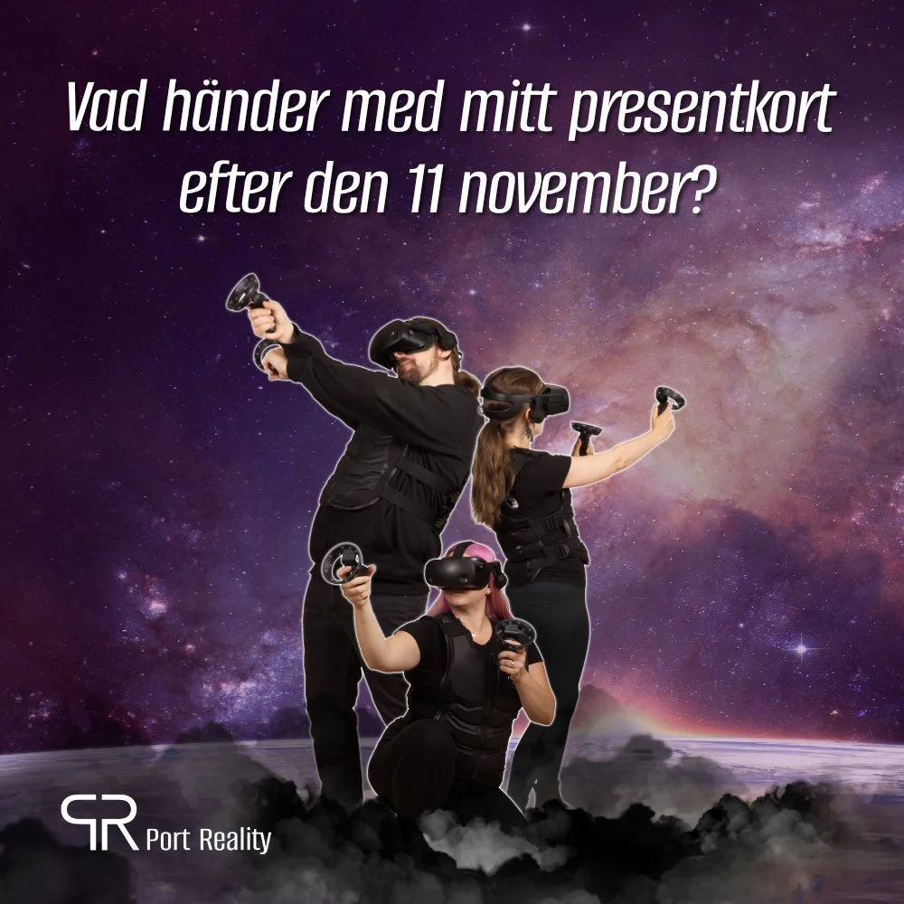 Vi har fått en del frågor angående våra presentkort. Vad är det som gäller framöver?
∙ Från och med den 11 nov 2023 har vi ingen permanent lokal. Våra presentkort kan användas som betalning vid