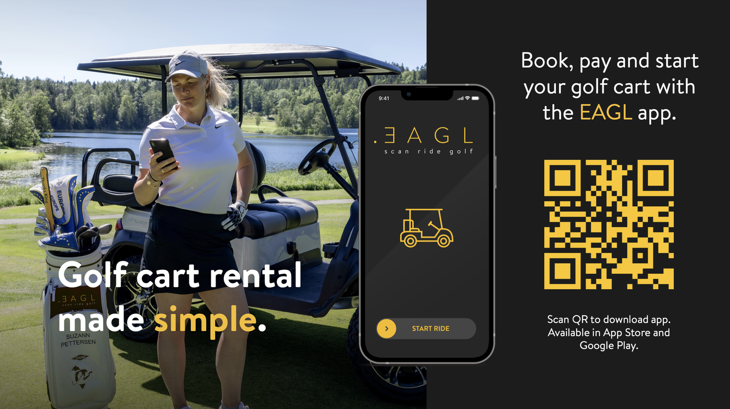 EAGL App start ride screen