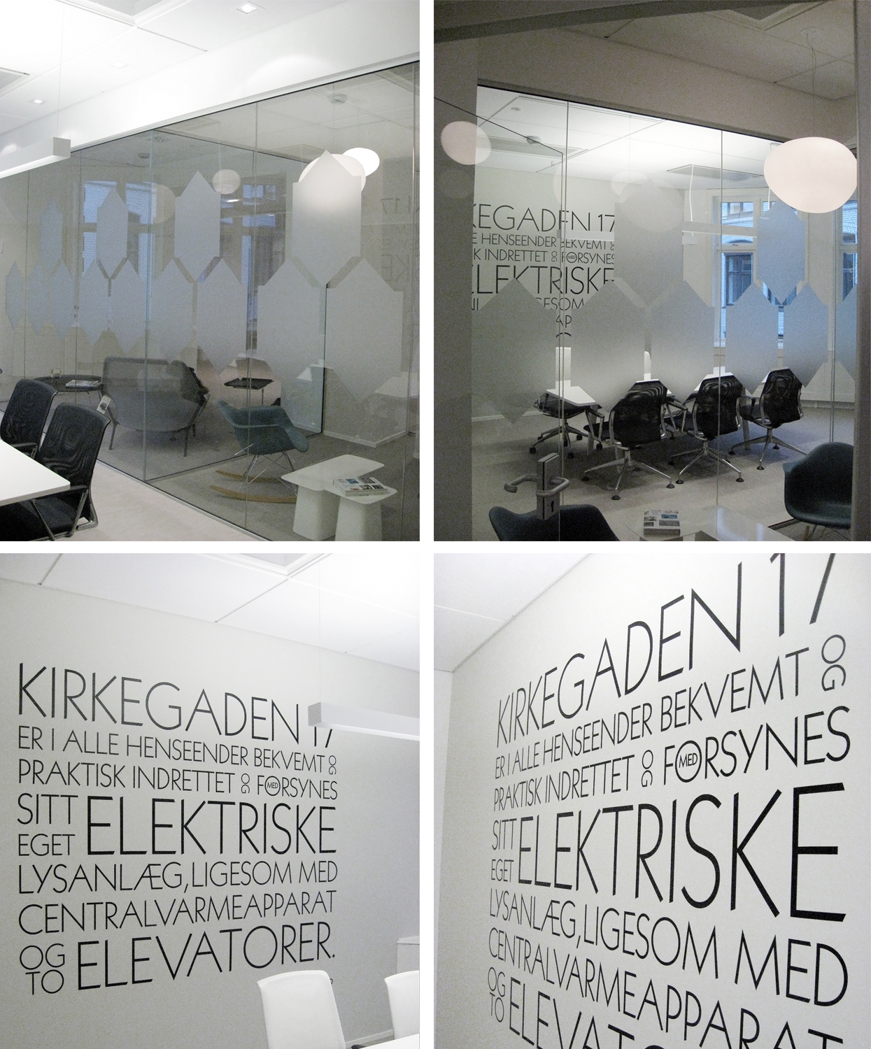 Meeting room typography