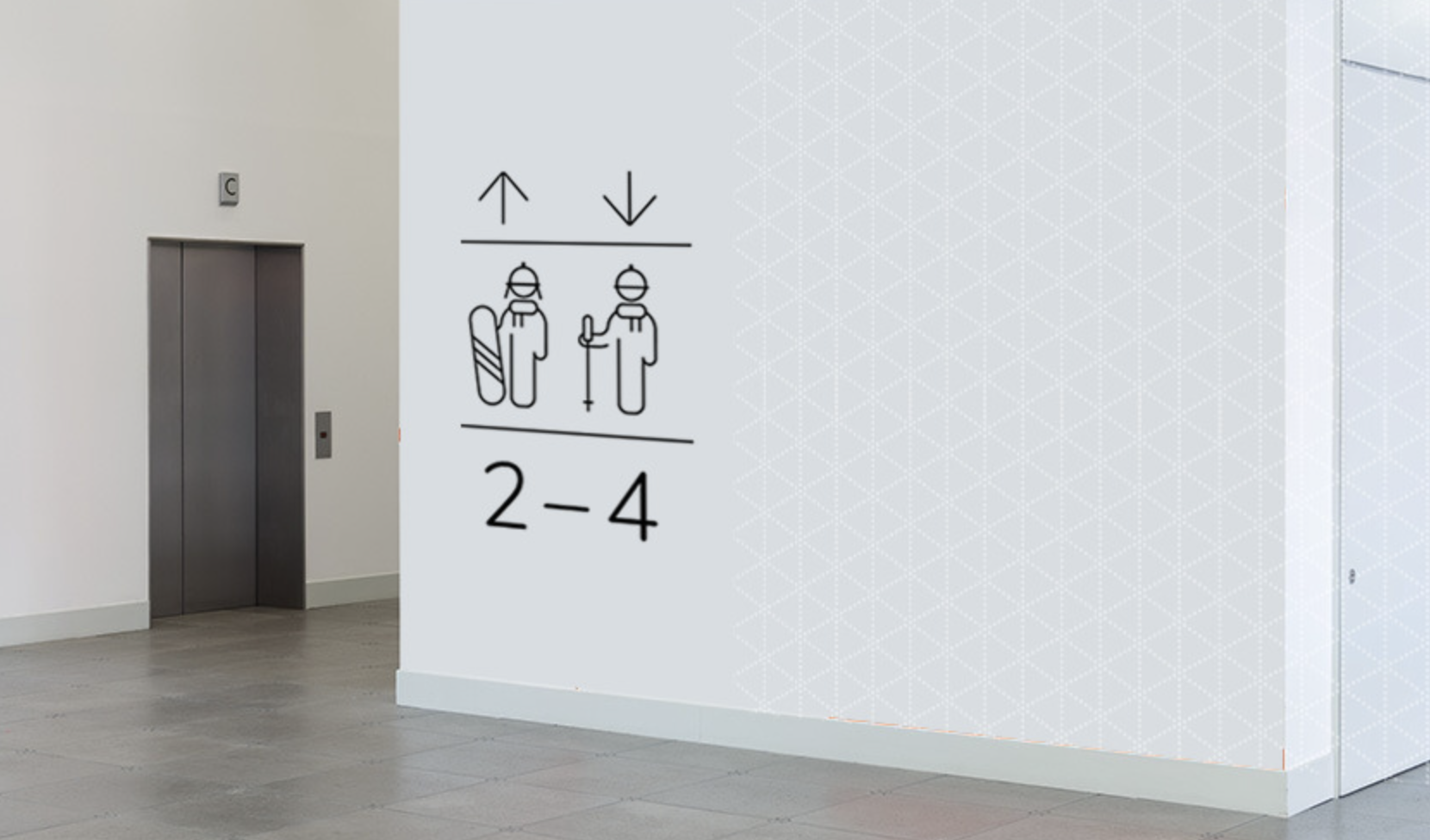 Visualisation of elevator signage