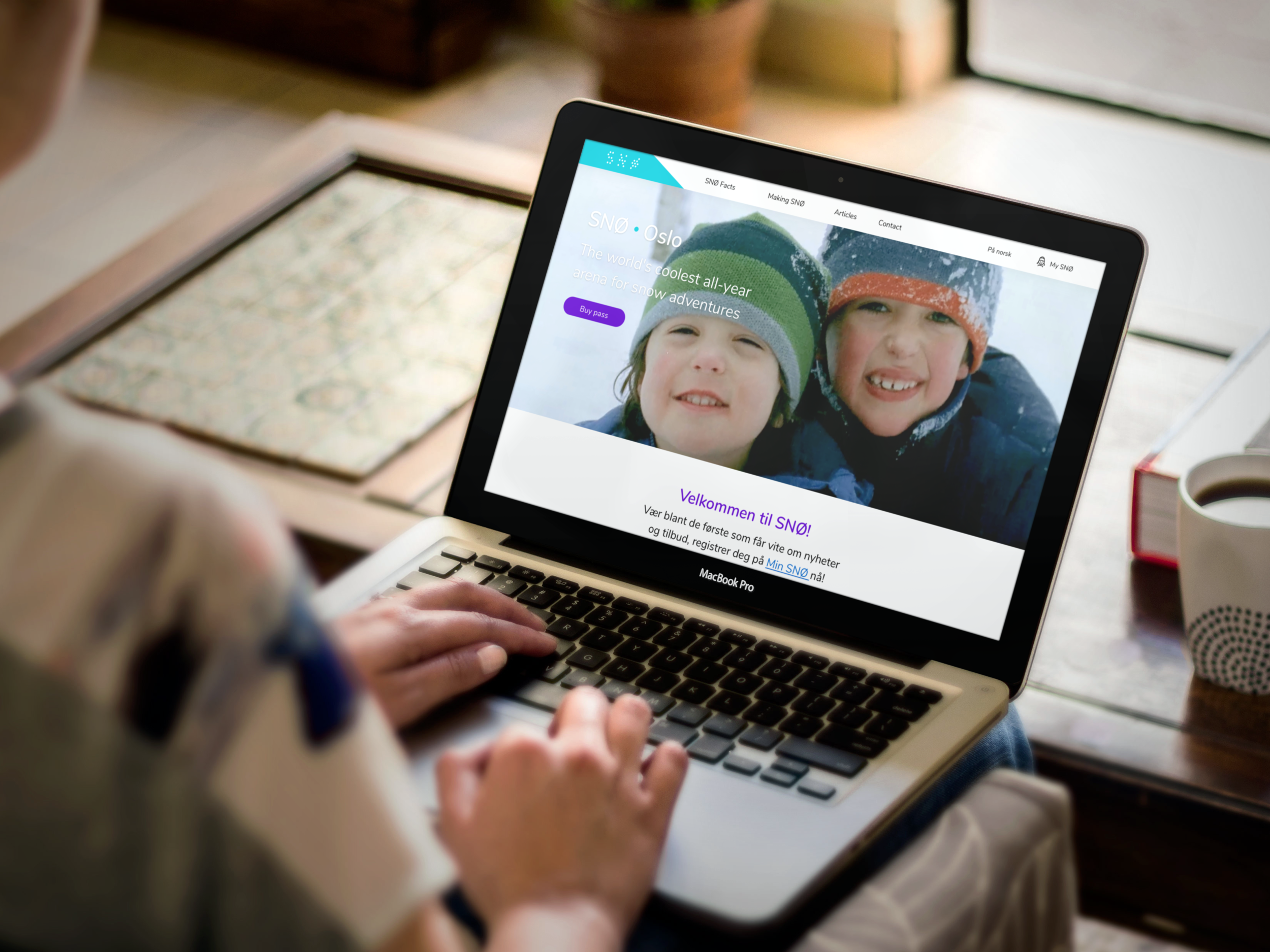 Early designs for the website