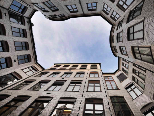 The inner courtyard