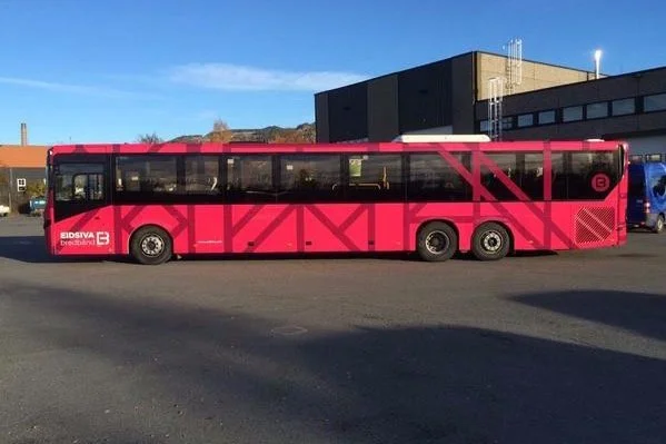 Local area bus advertising livery