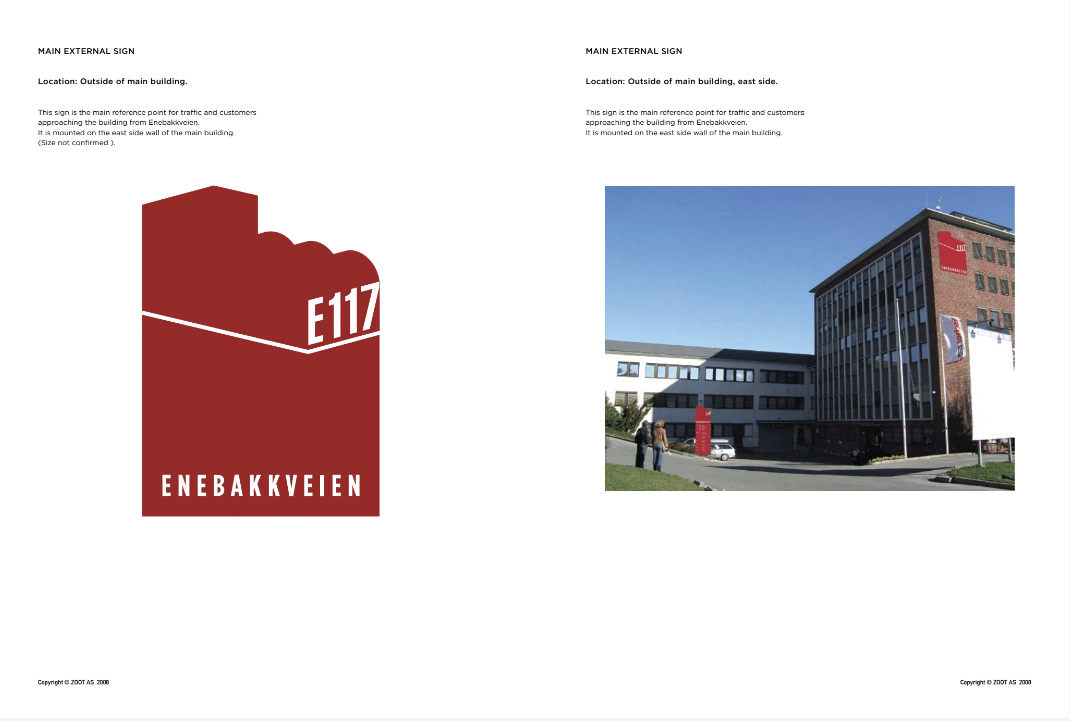 Spreads from the design manual