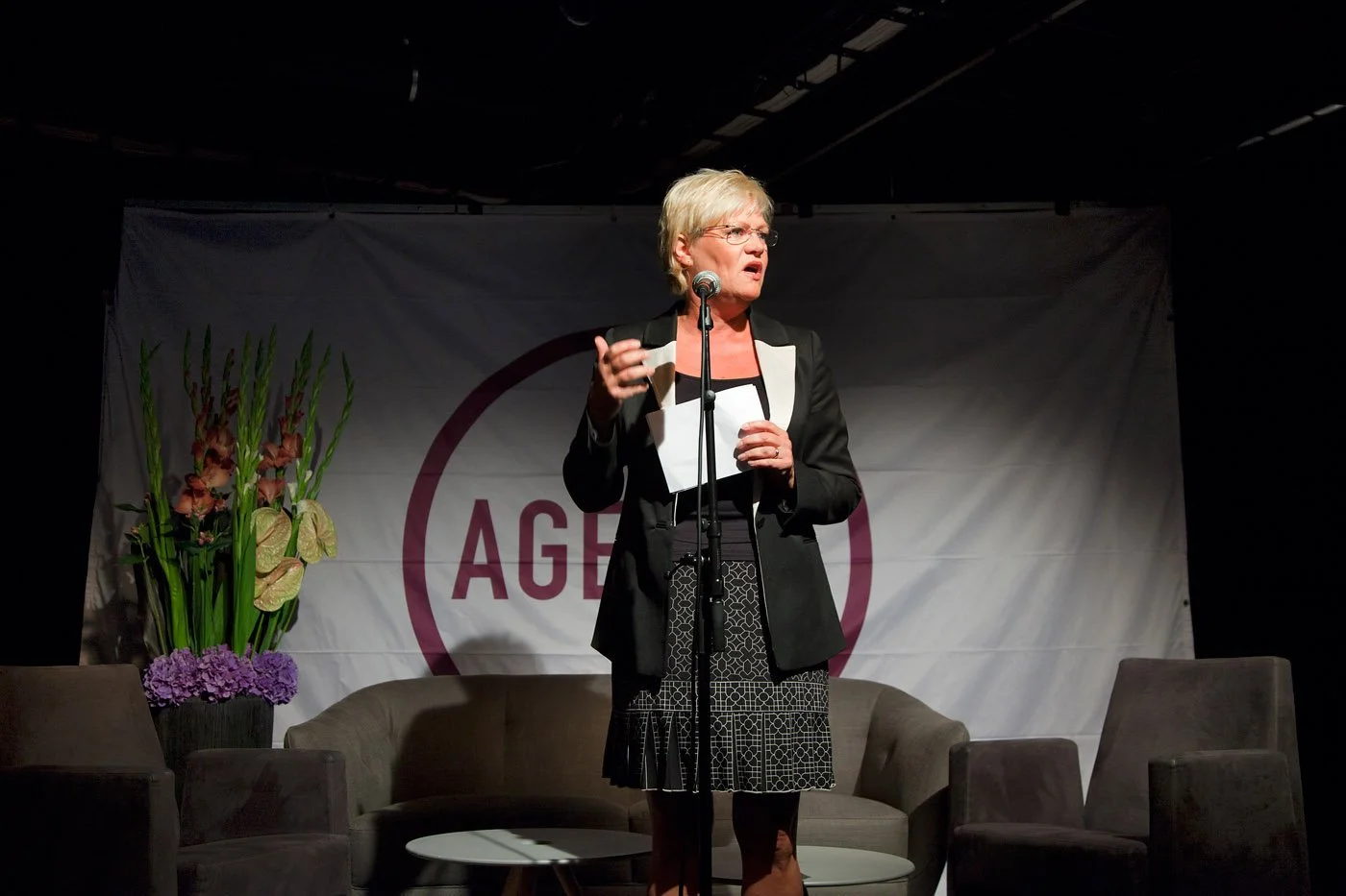 Agenda logotype in use at public event