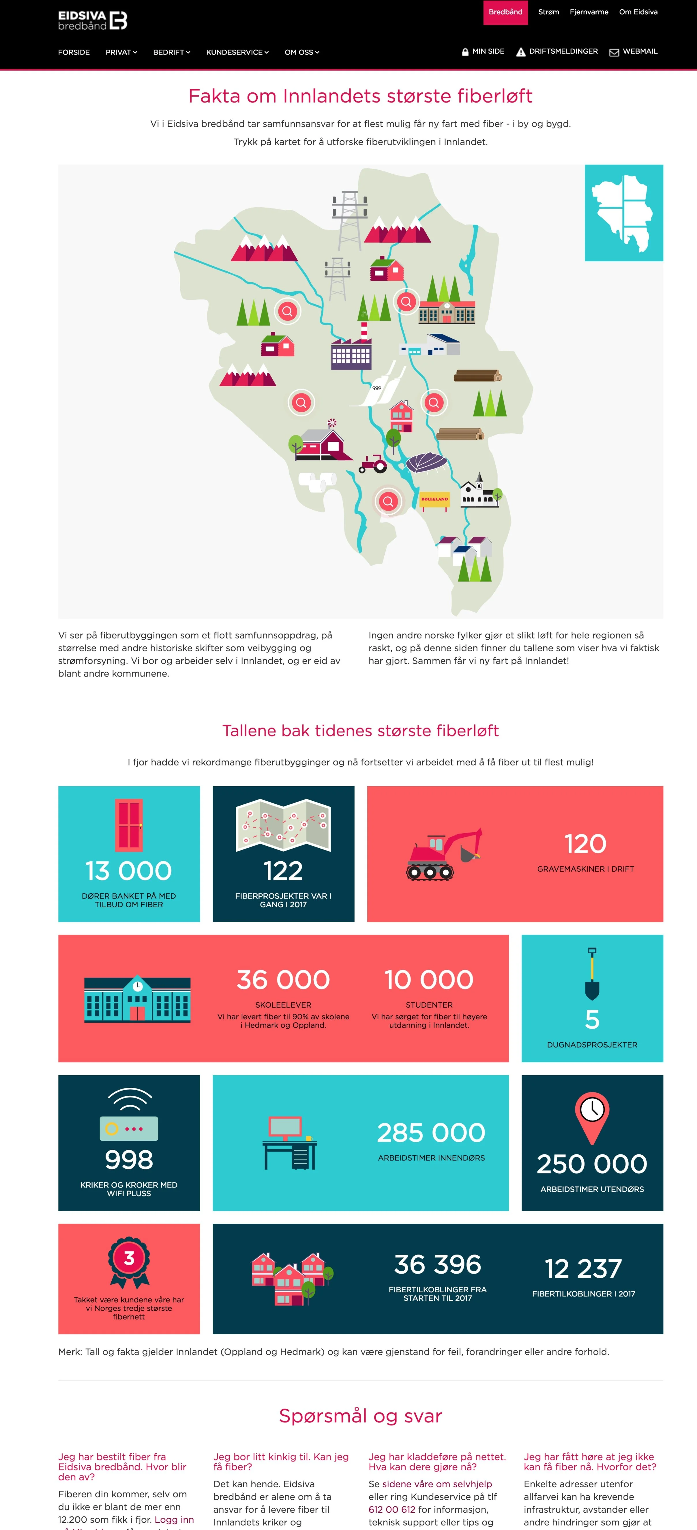 Online advertising campaign interactive map