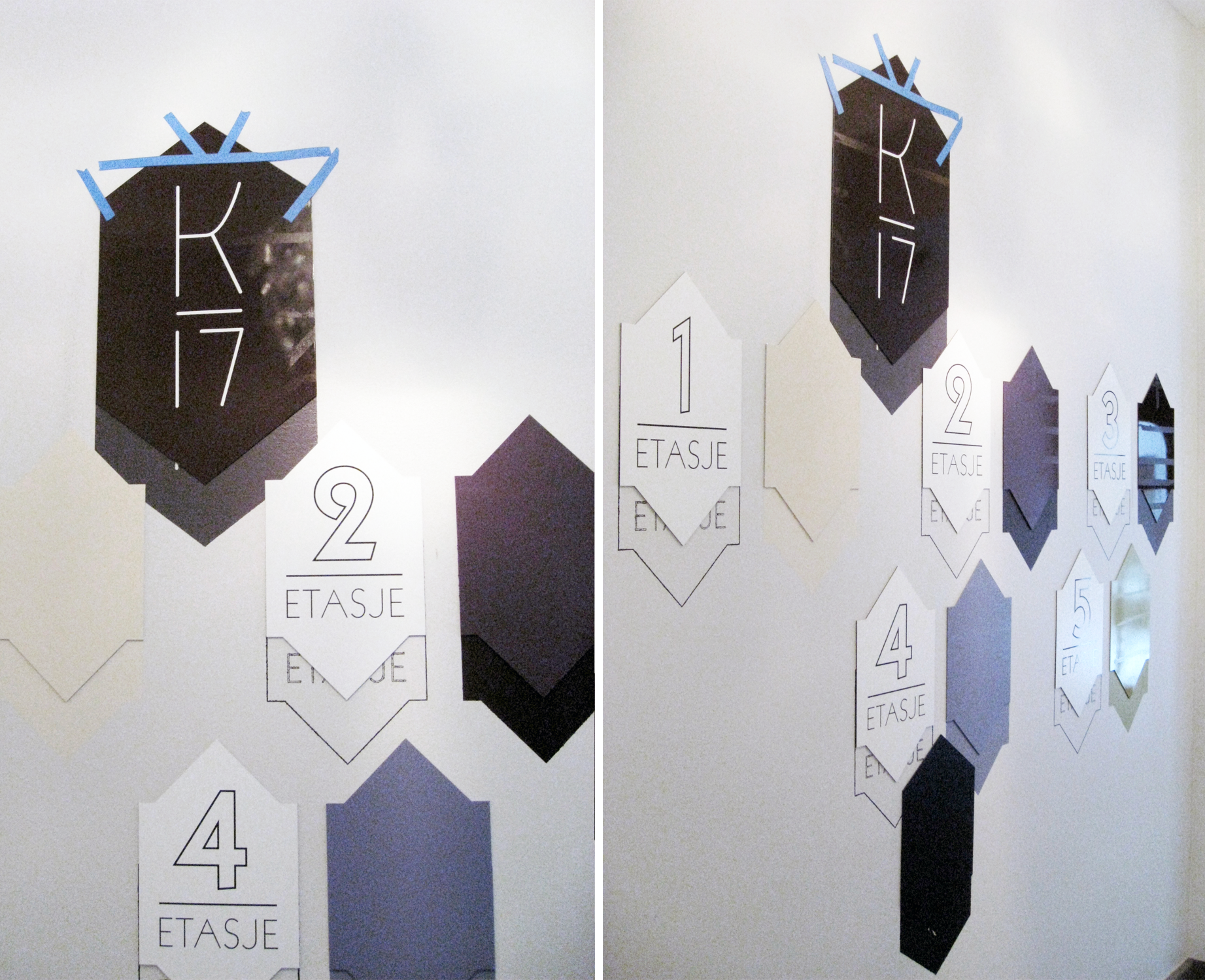 Construction of the main information signage