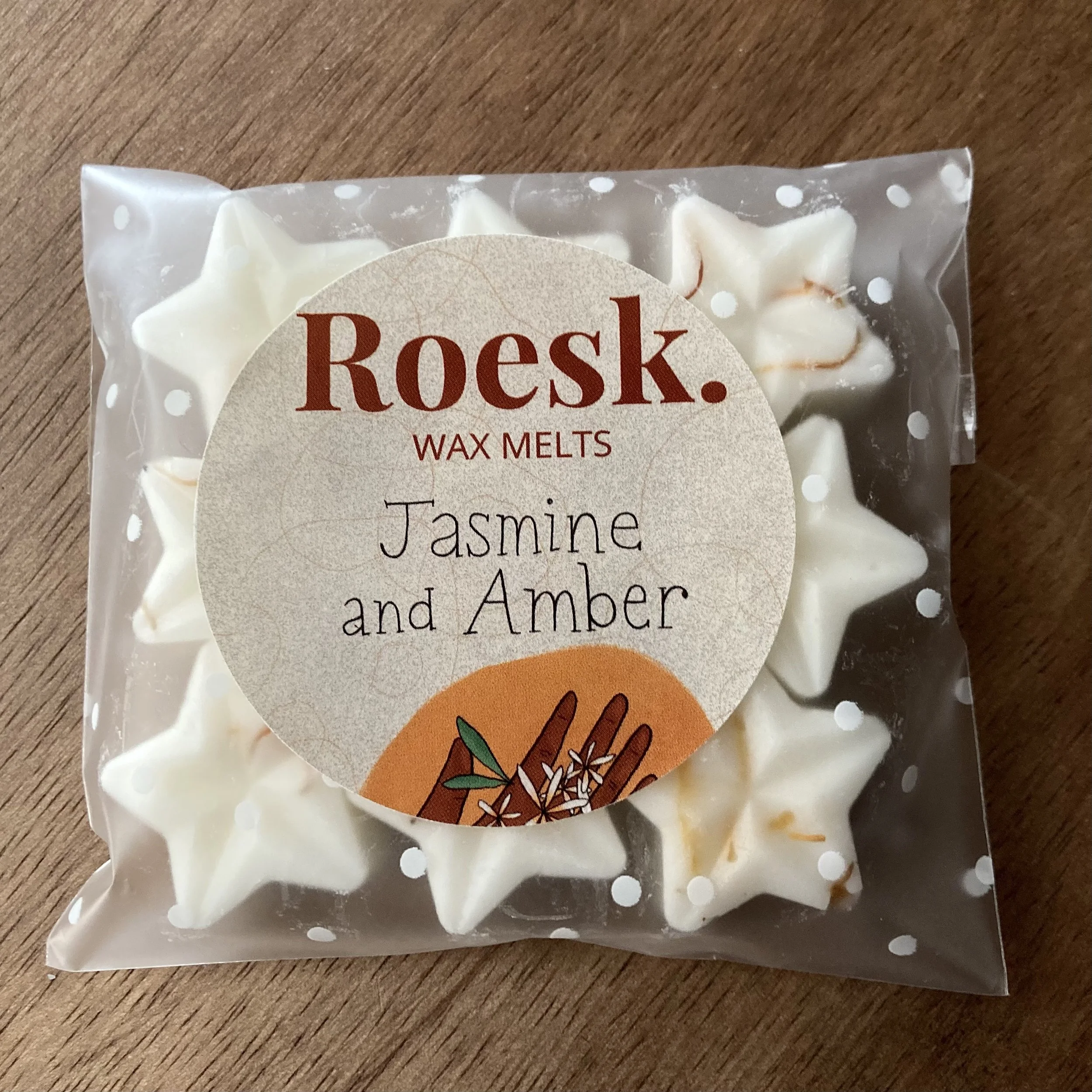 Jasmine and Amber Handmade Scented Soy Wax Melts - 9 pack