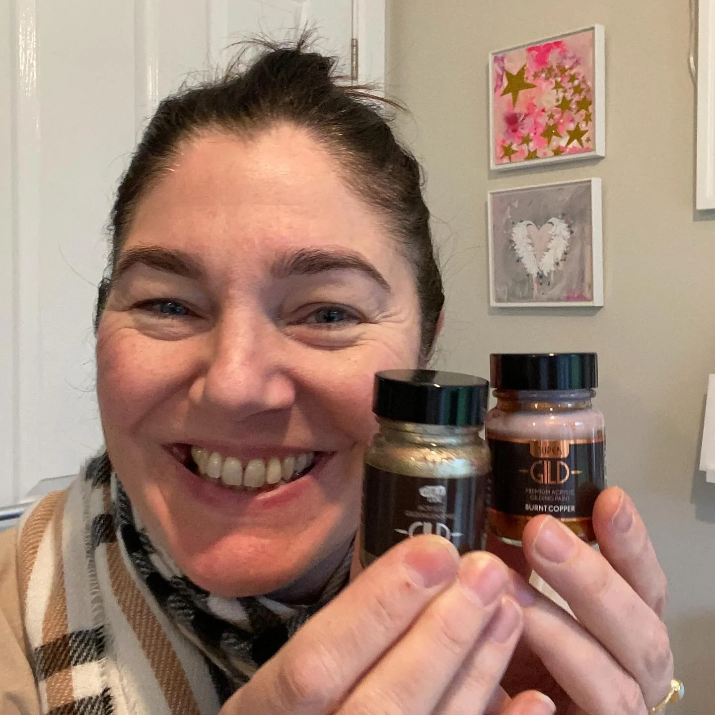 The most amazingly thoughtful gift from my beautiful niece. I literally can&rsquo;t wait to use them in my art. Thank you Daisy for following my Instagram, for supporting my art and seeing me post that I think this is the BEST metallic paint ever! I 