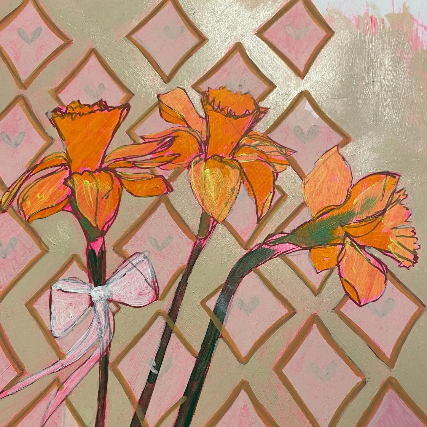 I&rsquo;m busy painting a little collection of paintings I&rsquo;m going to title them the &lsquo;Joyful&rsquo; collection. There will be 3 or 4 limited edition prints. I&rsquo;ve never sold a limited edition print so it&rsquo;s quite exciting. Be pr