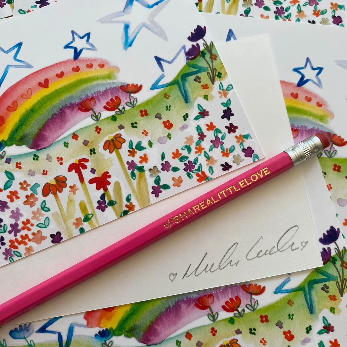 Where it all started. My first ever print club print which I sent in May 2025. I can&rsquo;t believe it&rsquo;s been nearly a year since I launched my snail mail club 💌. I havent had any new subscribers since I first launched, but I am forever grate