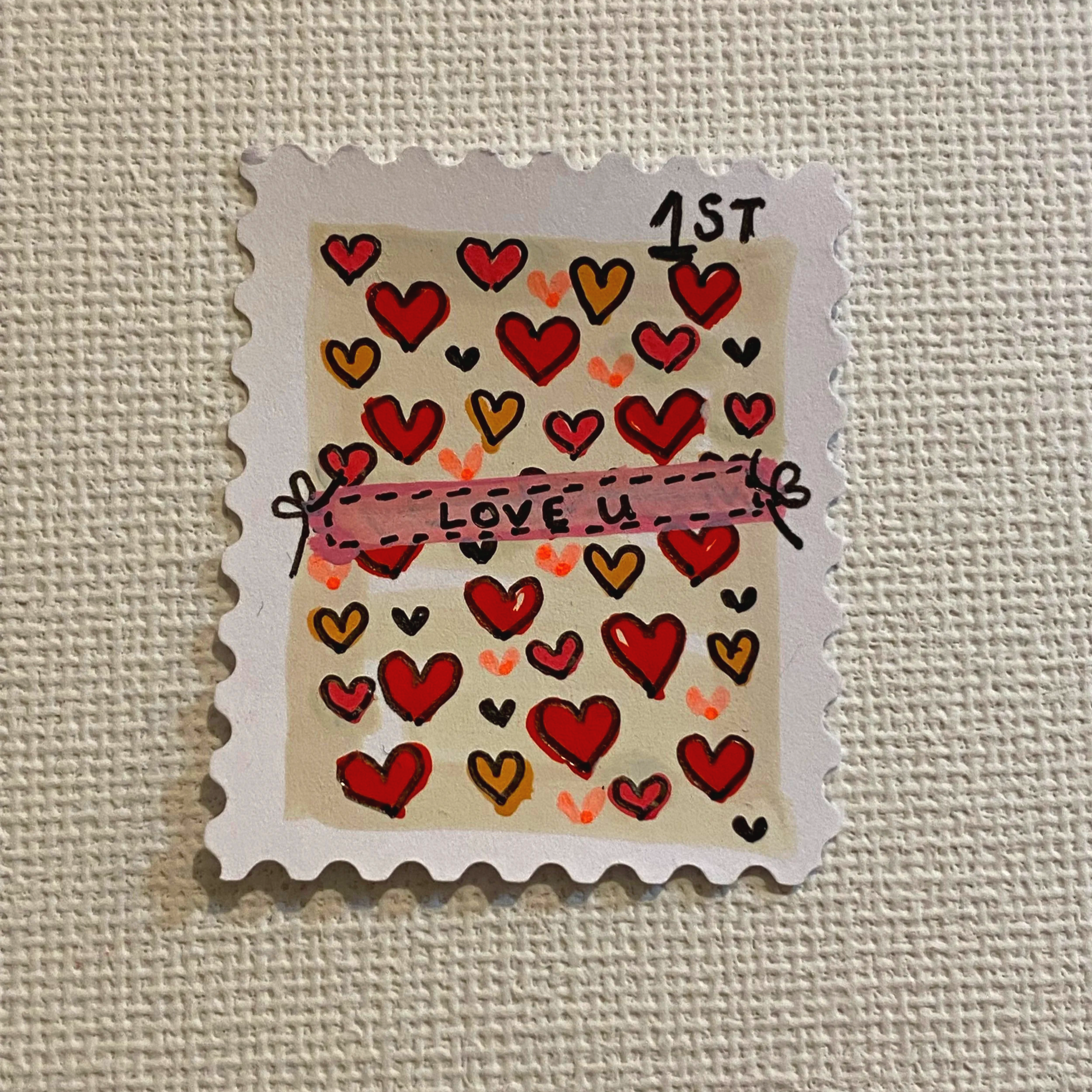 Stamped with Love - Teeny Hearts - Design 13