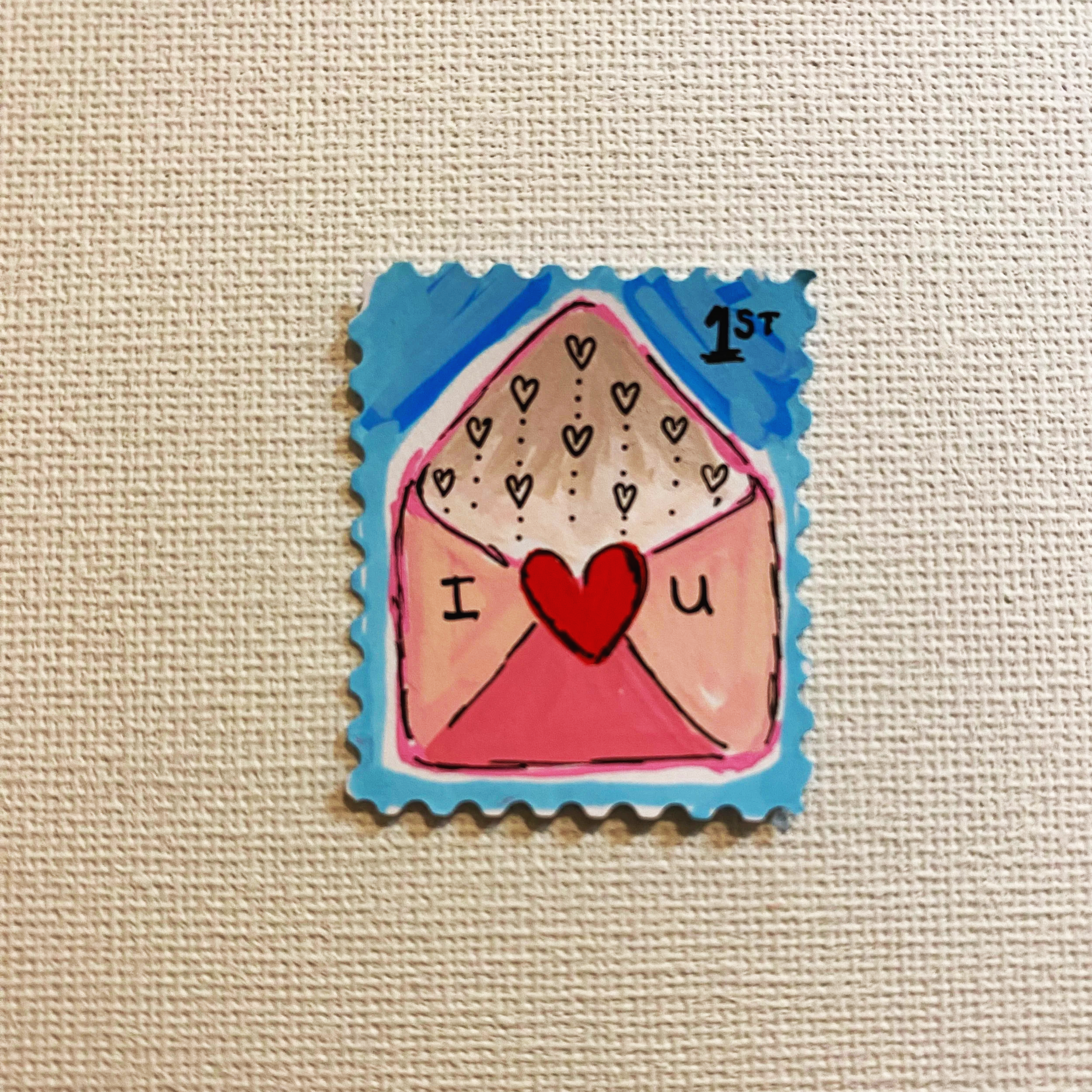 Stamped with Love - I (Heart) U Pink - Design 11