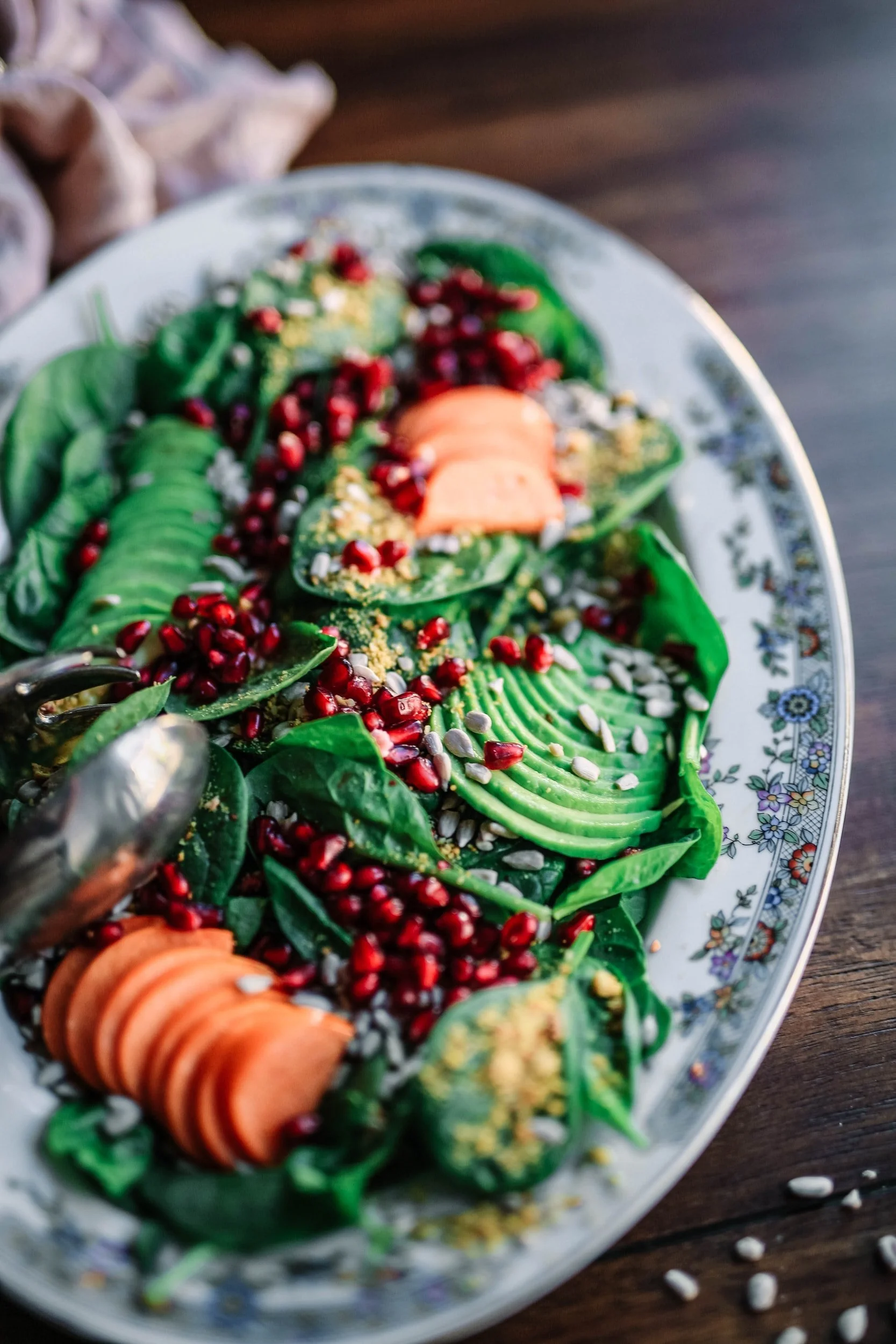 salad vegetables on plate