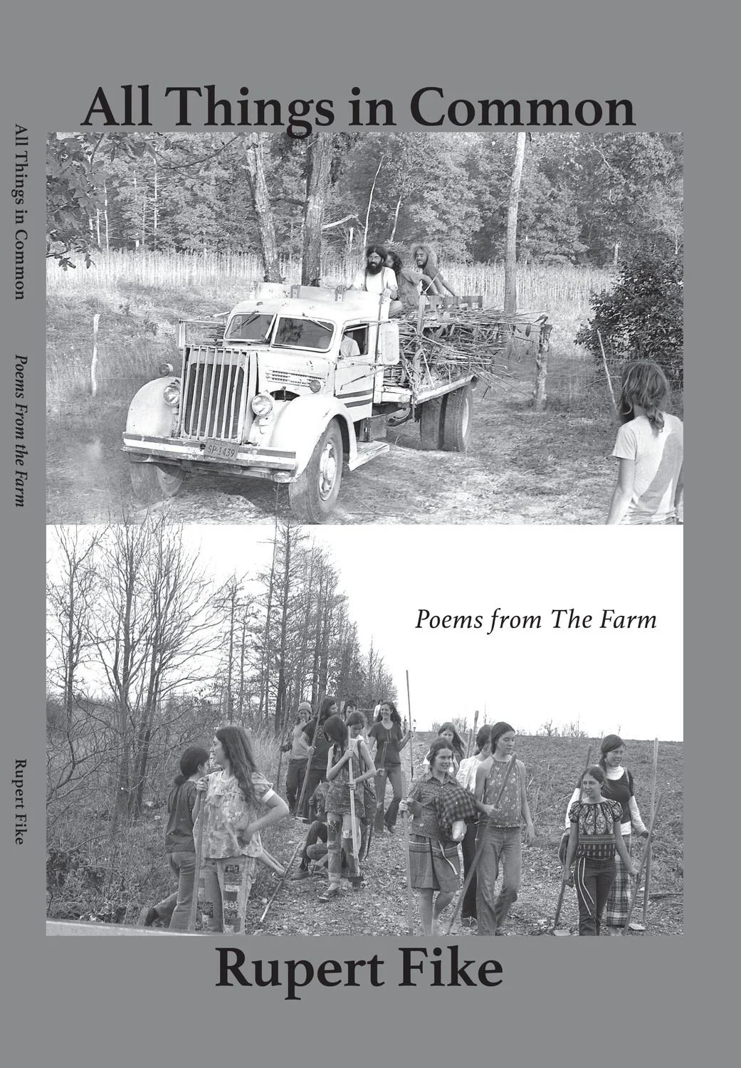 The book cover for Rupert Fike's 'All Things in Common: Poems from the Farm'