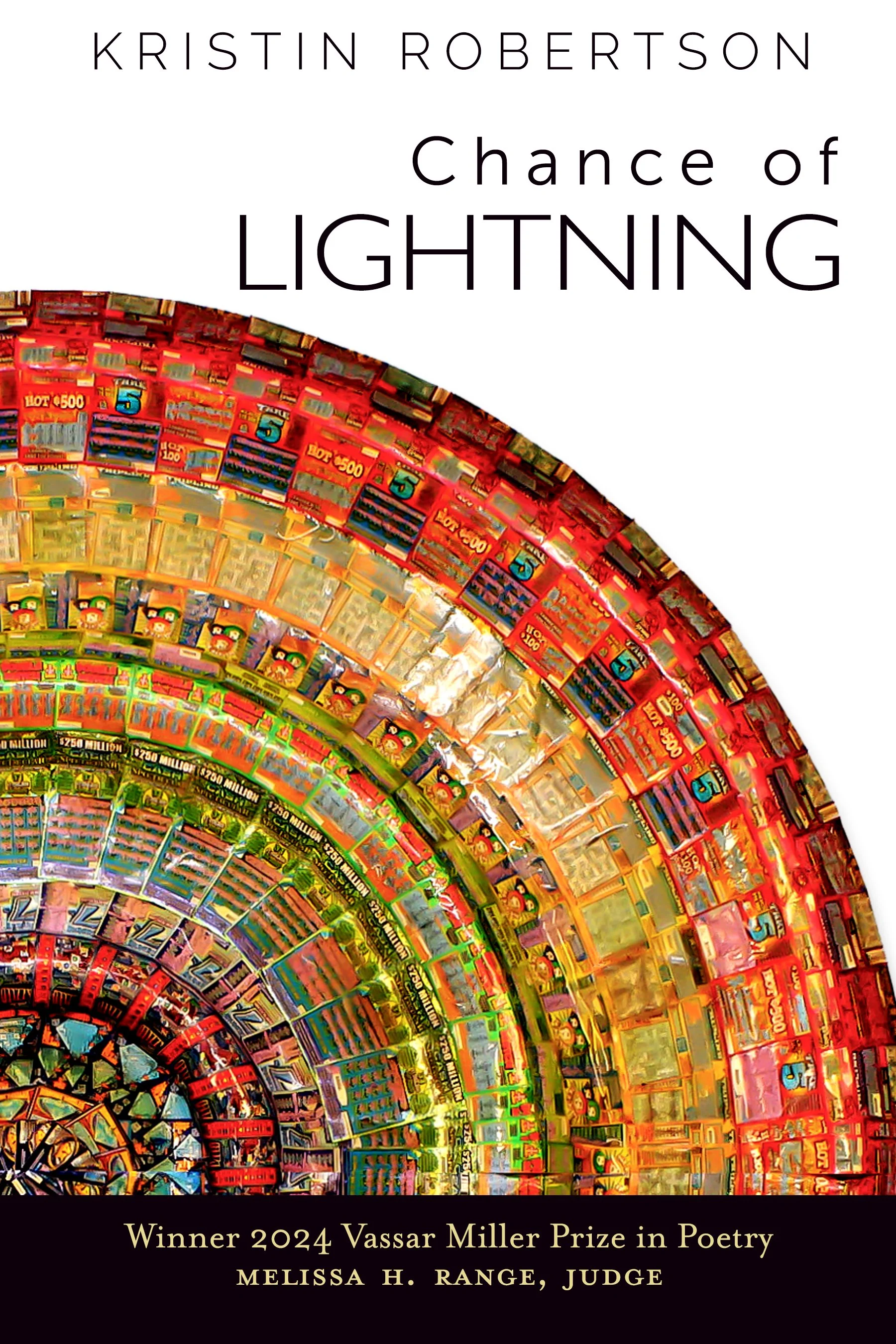 The book cover for Kristin Robertson's 'Chance of Lightning'