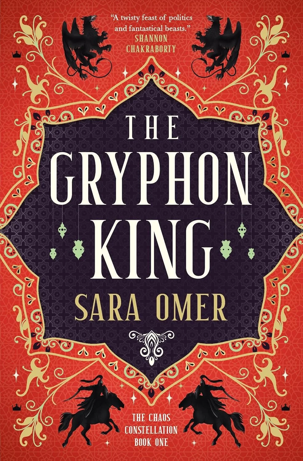 The book cover for Sara Omer's 'The Gryphon King'
