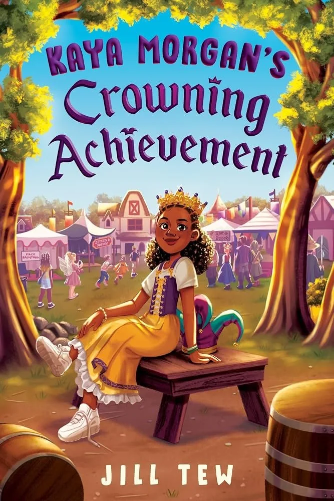 The book cover for 'Kaya Morgan's Crowning Achievement' by Jill Tew.