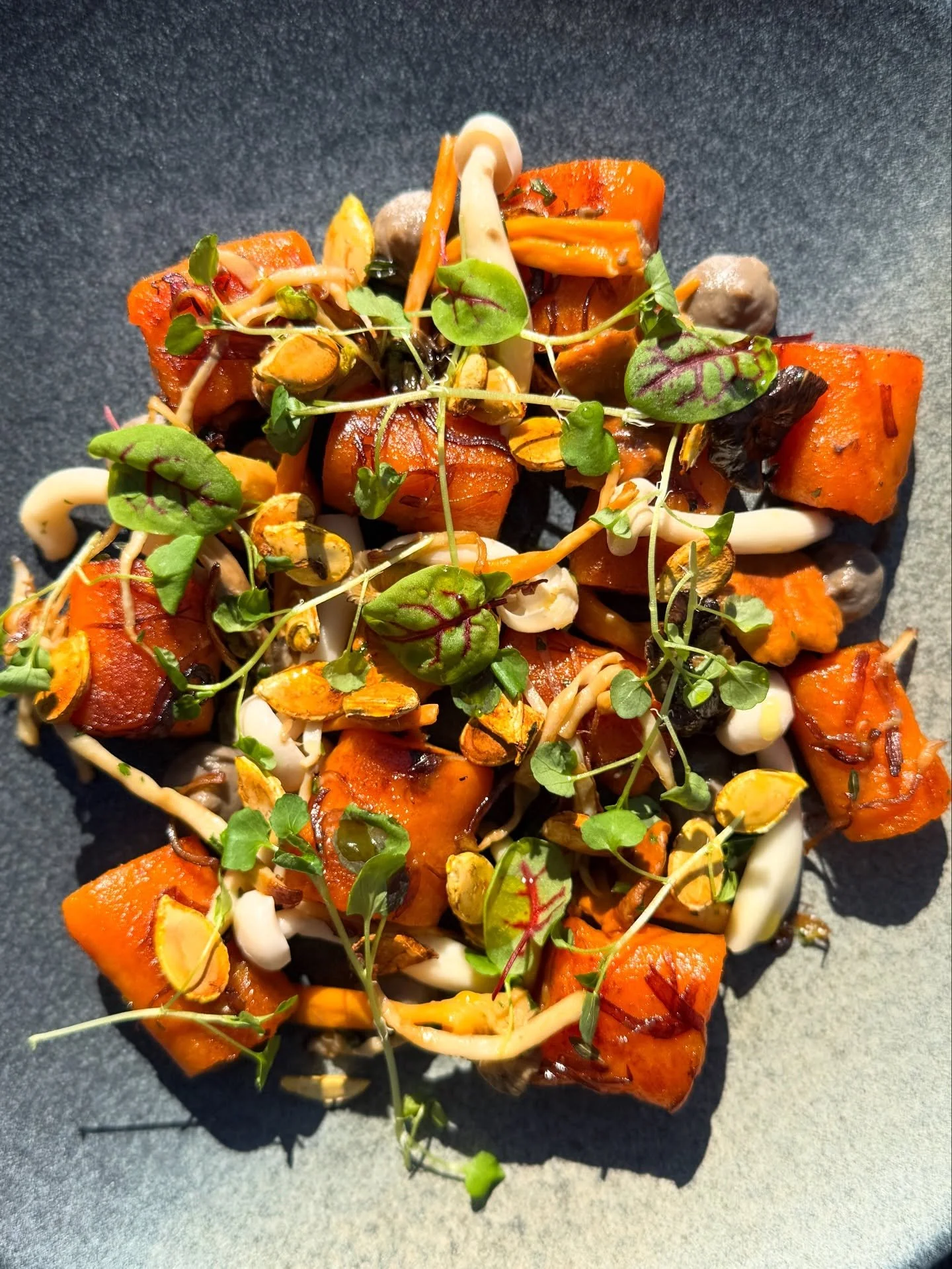 We’re not sporing around…this one’s delicious! ππ
Introducing our latest seasonal creation at Beresfords Restaurantπ΄
Sweet potato gnocchi, paired with chestnut mushroom ketchup, pickled shimeji’s, chanterelles & giro