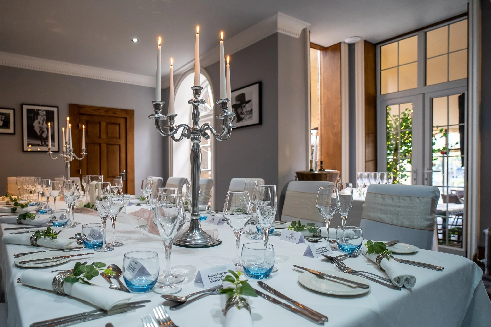 Intimate and cosy room at the front of the hotel, with a view of the Lodge Restaurant. Features comfortable seating for up to 16 guests, soft lighting, and tasteful decor. Ideal for small family gatherings, birthday parties, anniversary celebrations.