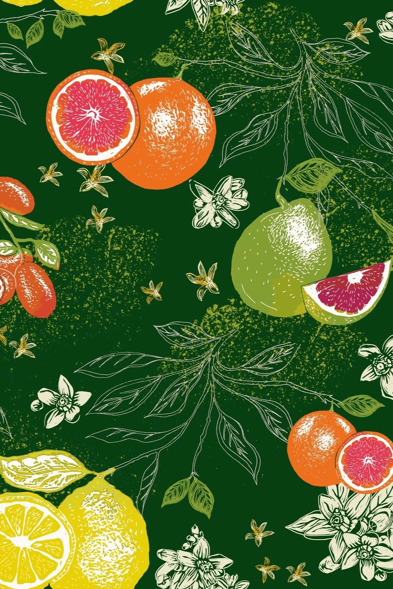 Juicy citrus in forest