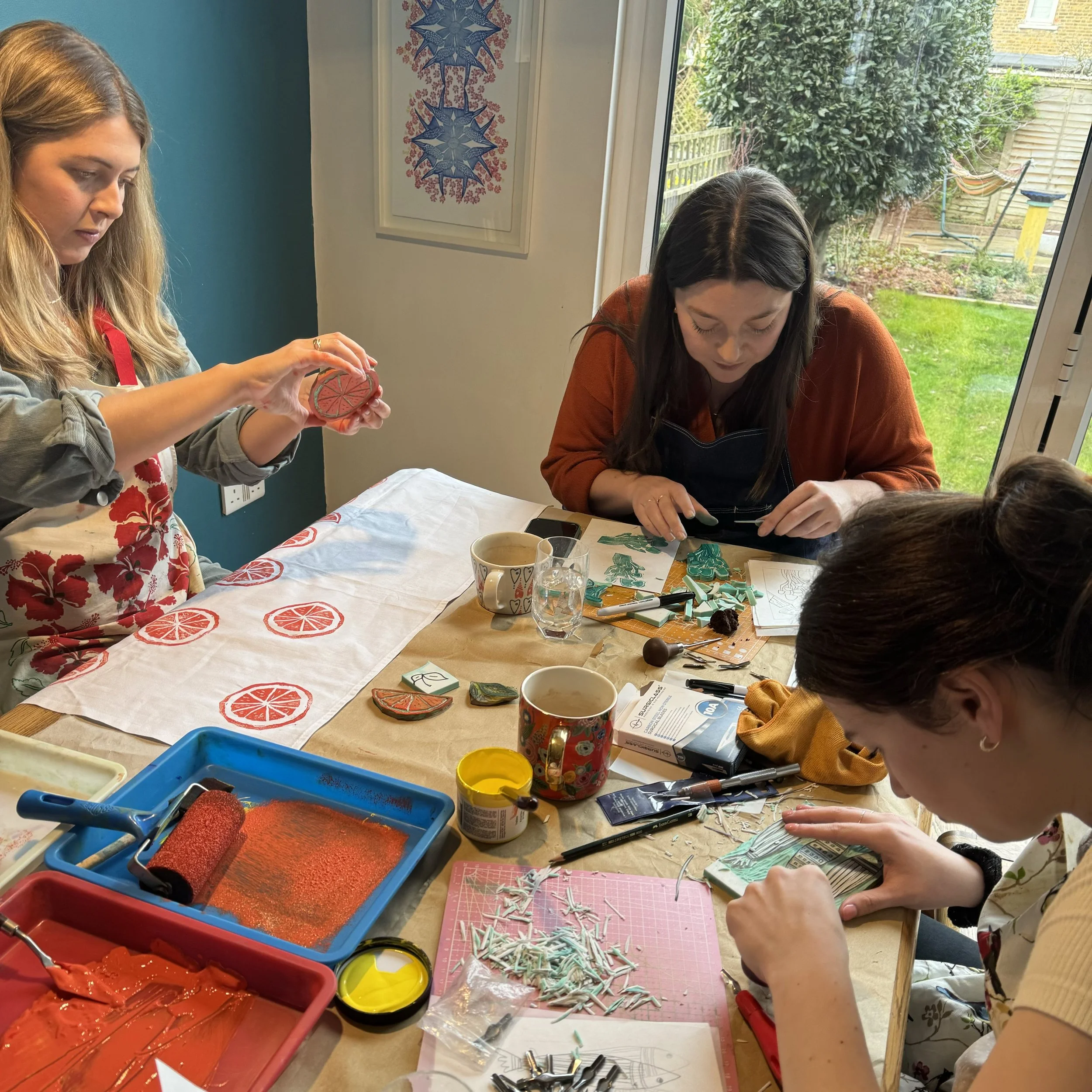 Lino printmaking workshop 