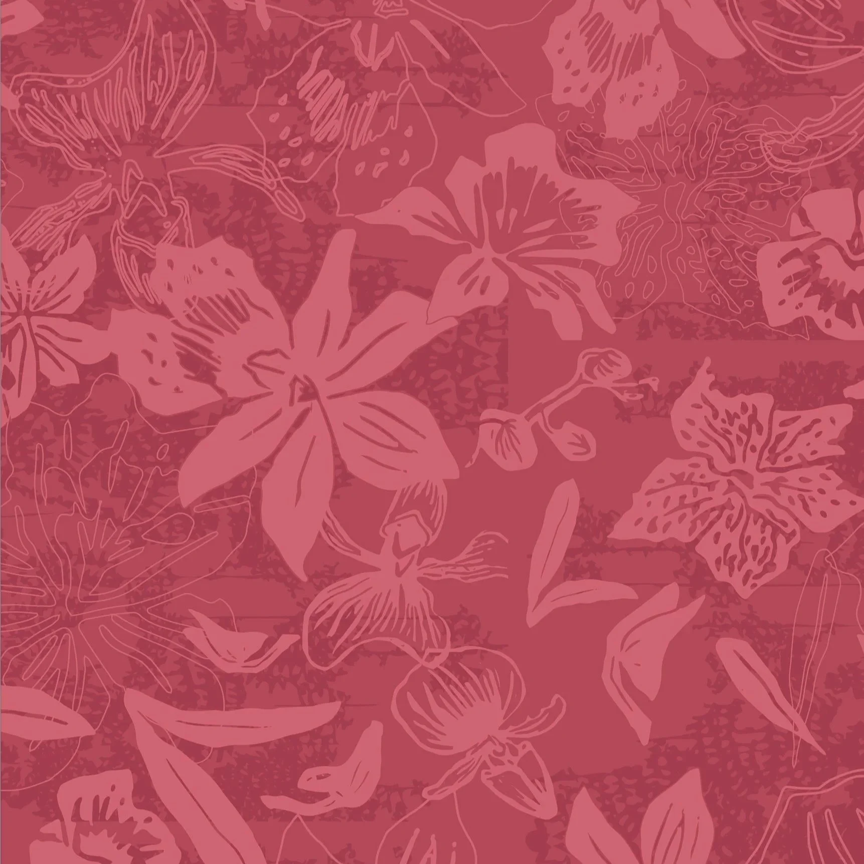 Chilli orchid silhouettes