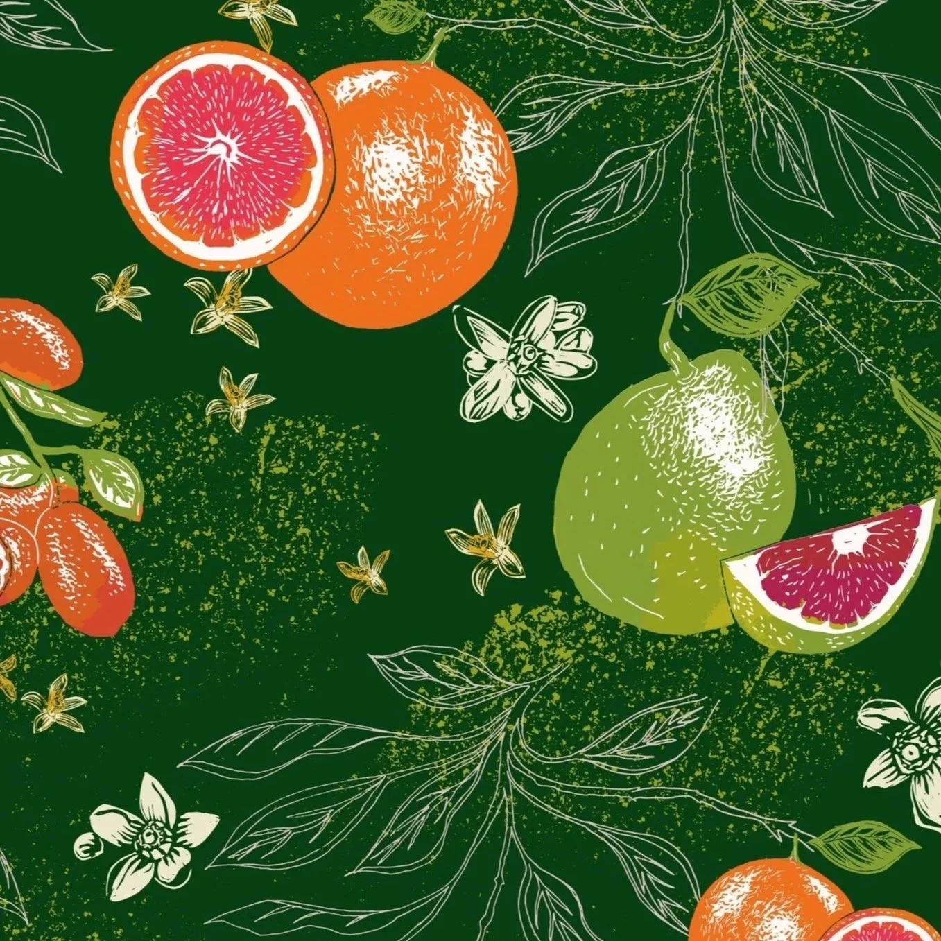 Juicy citrus in forest 