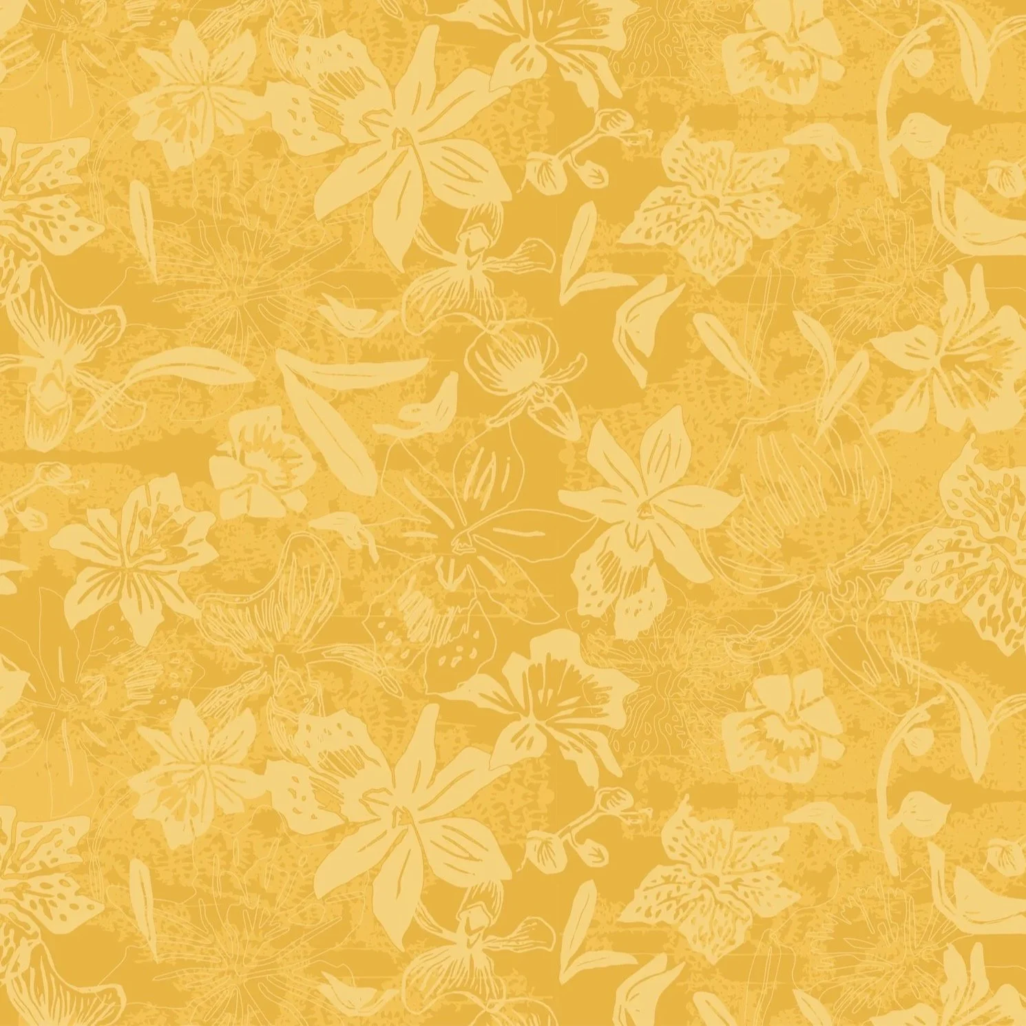 Lemon orchid silhouettes 