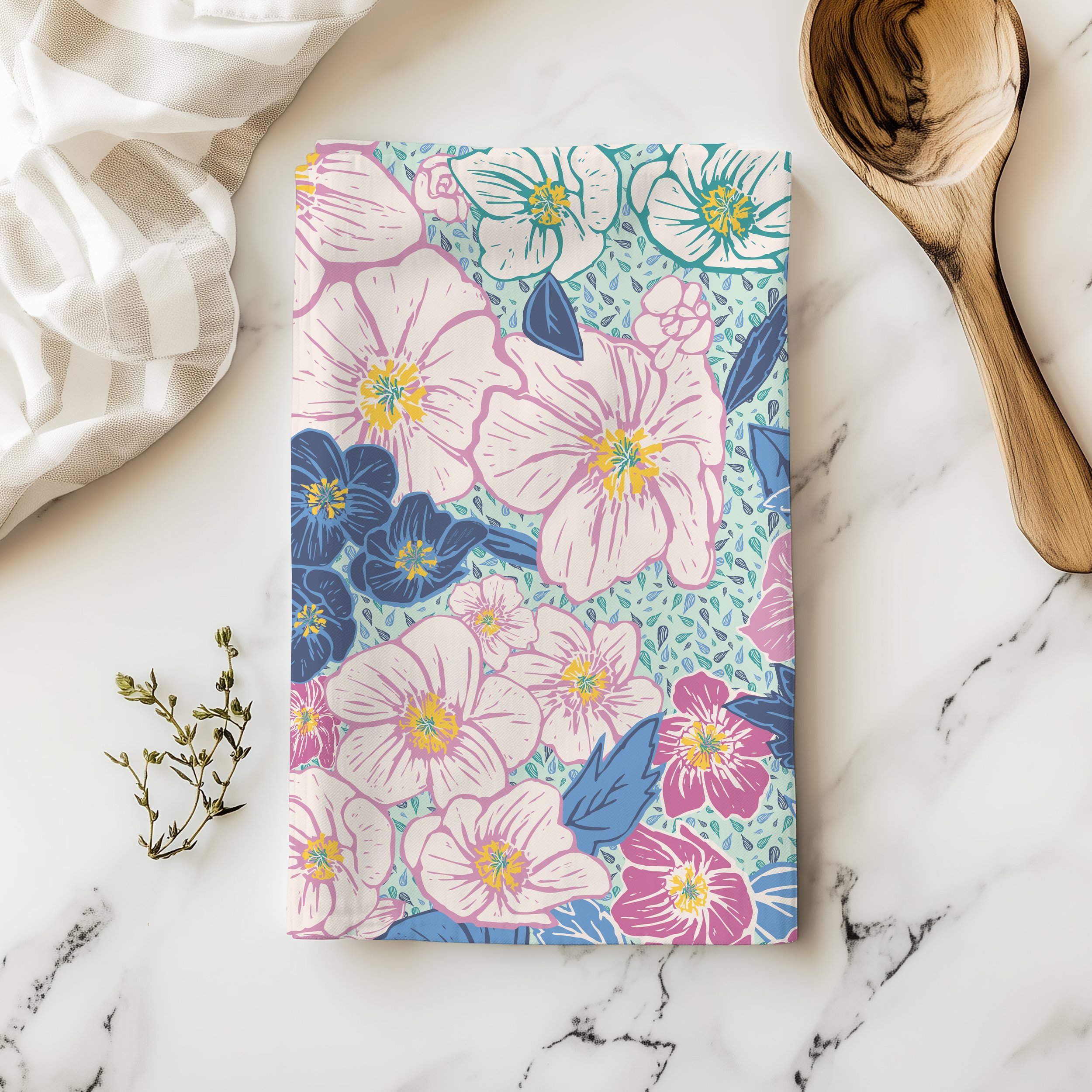 Bloom Time tea towels- 11 options