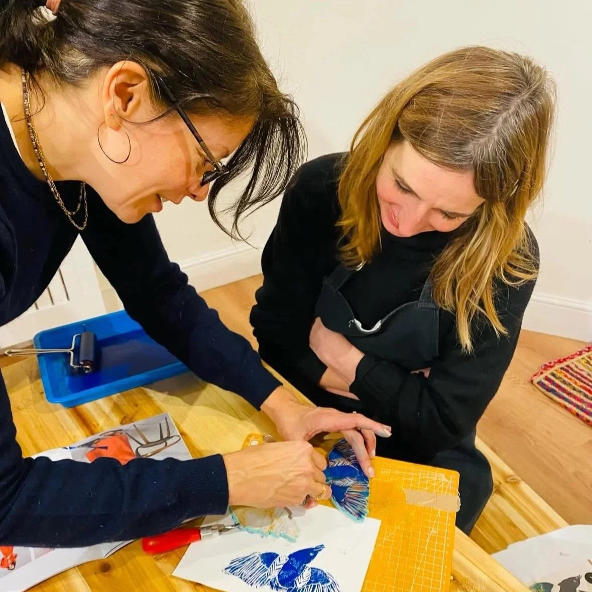 Lino Printing Workshop in March held in Muswell Hill