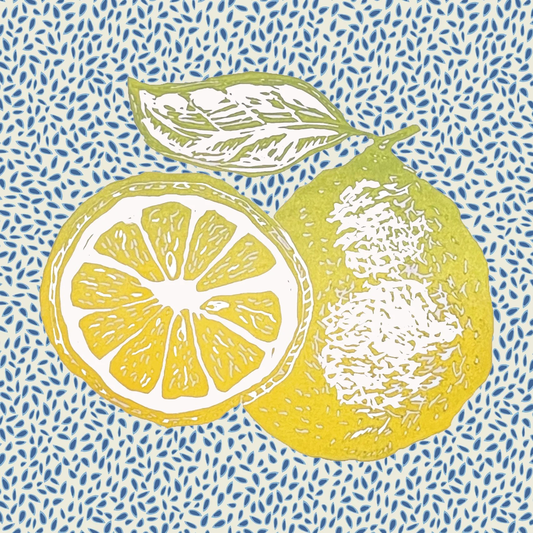Bergamot placement print
