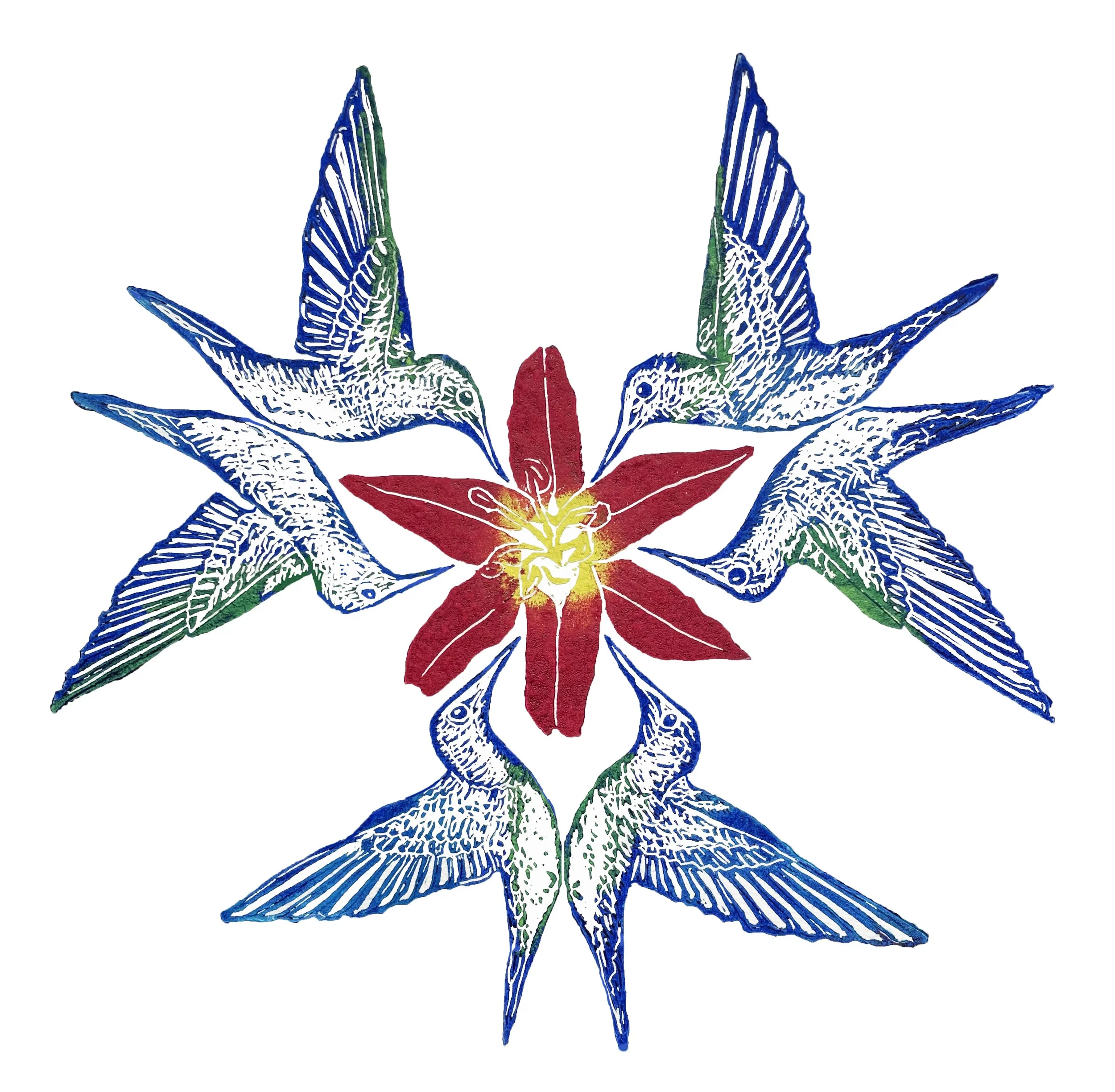 Colibri placement print