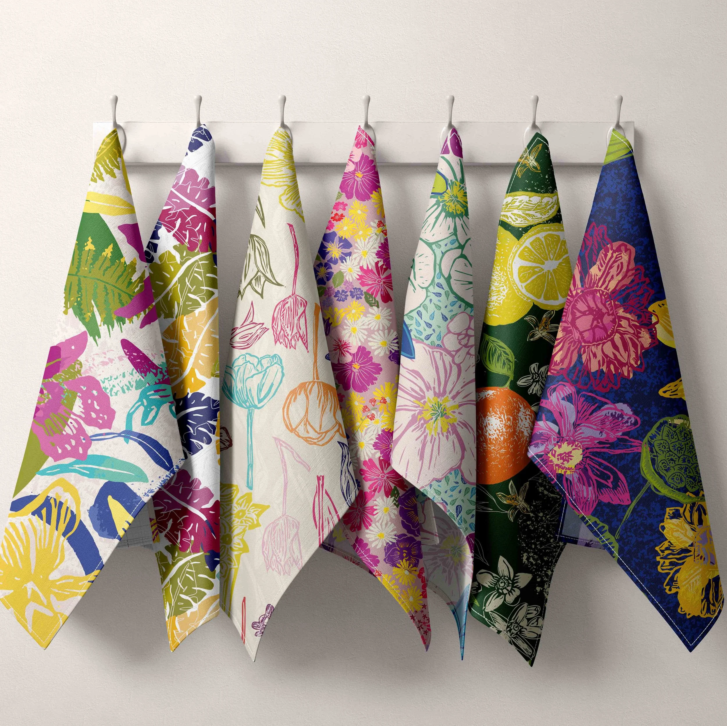 Bloom Time tea towels- 11 options