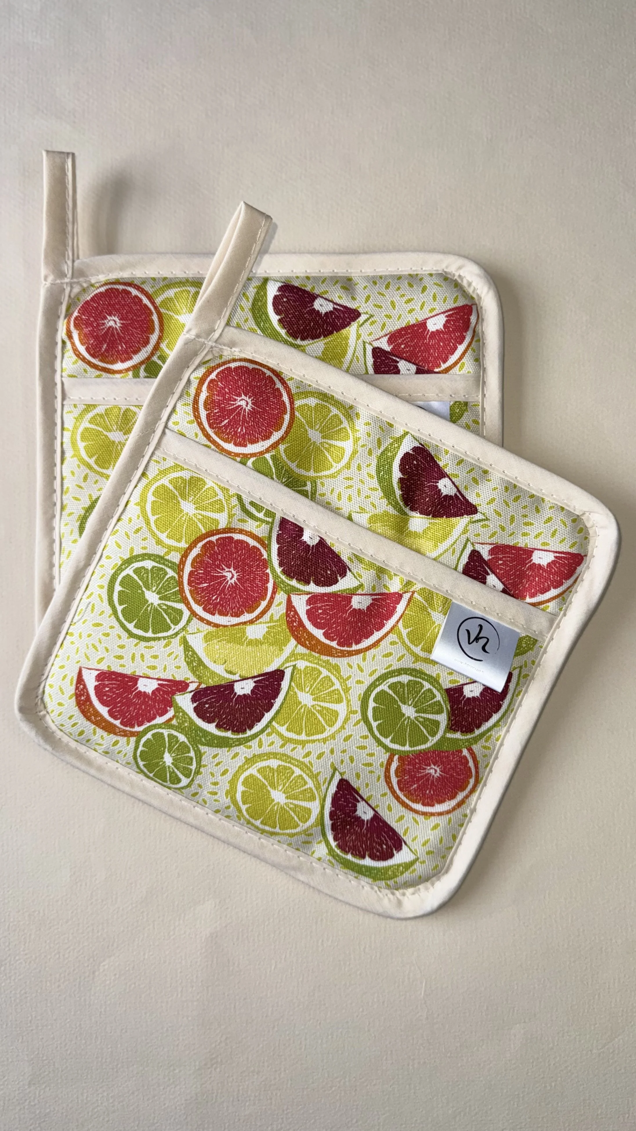 Organic Cotton Pot Grabs – Tutti Fruitti