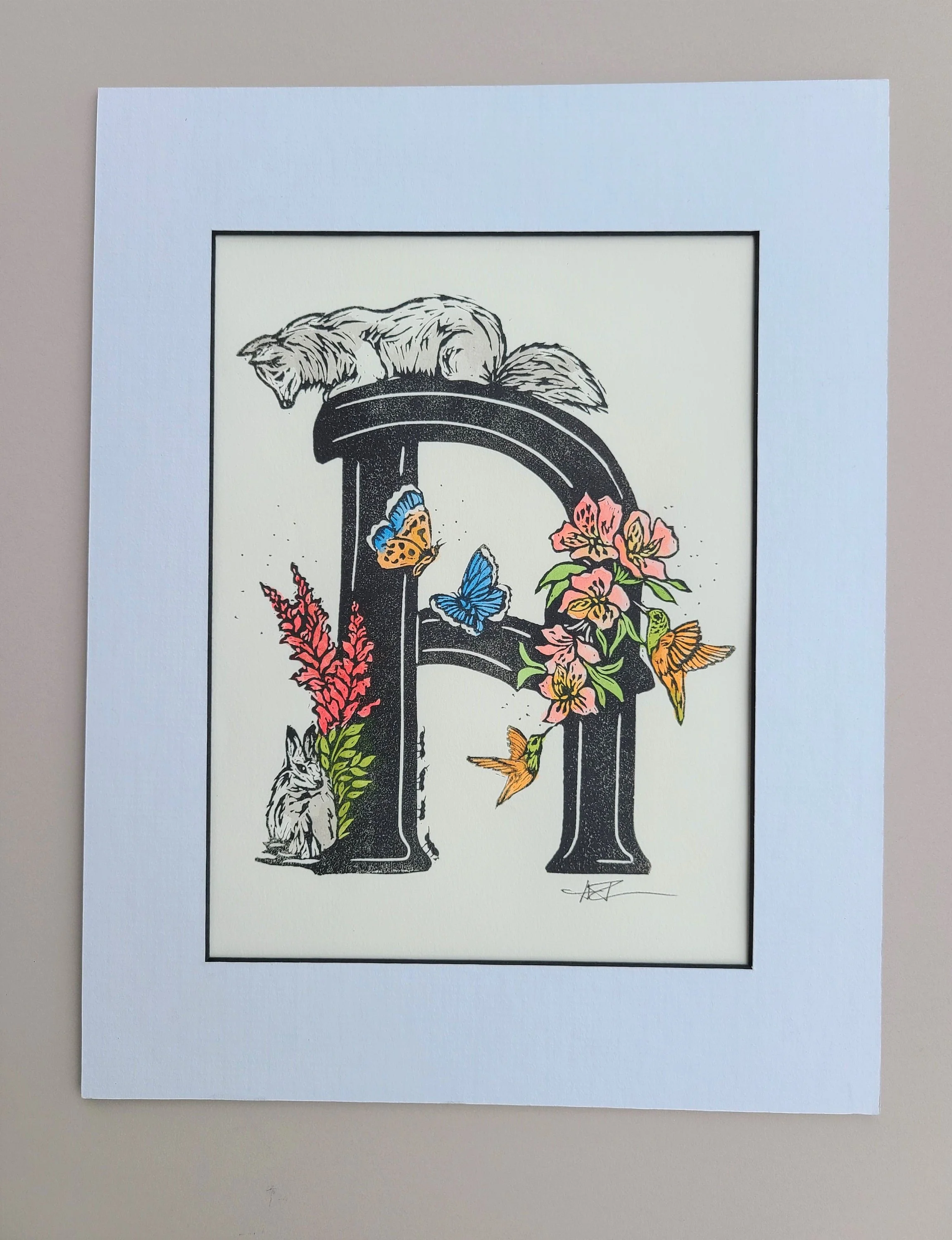 Letter A - Original Print - Wall Decor - FAC1