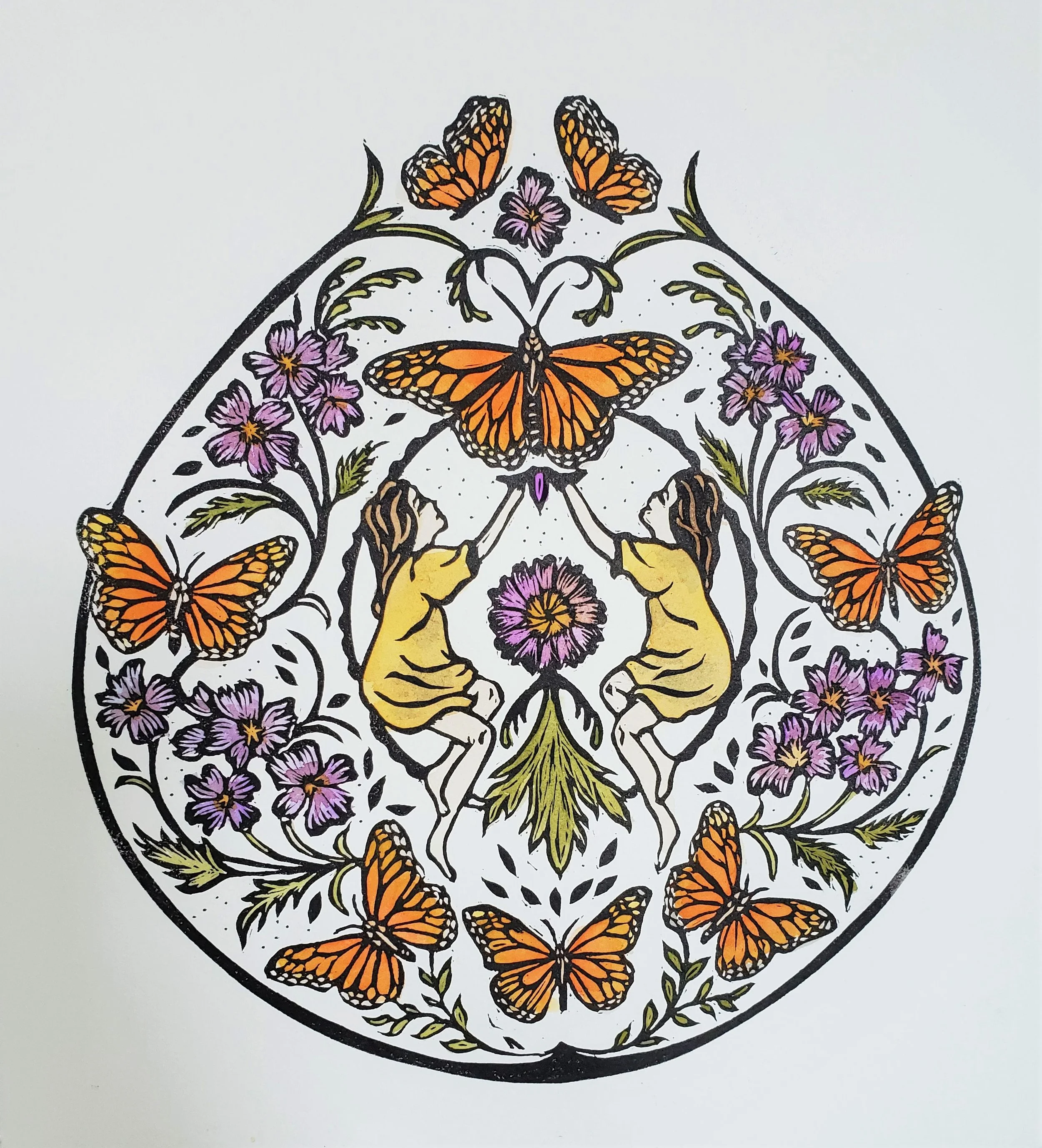 Ode to the Monarch Wall Art Print