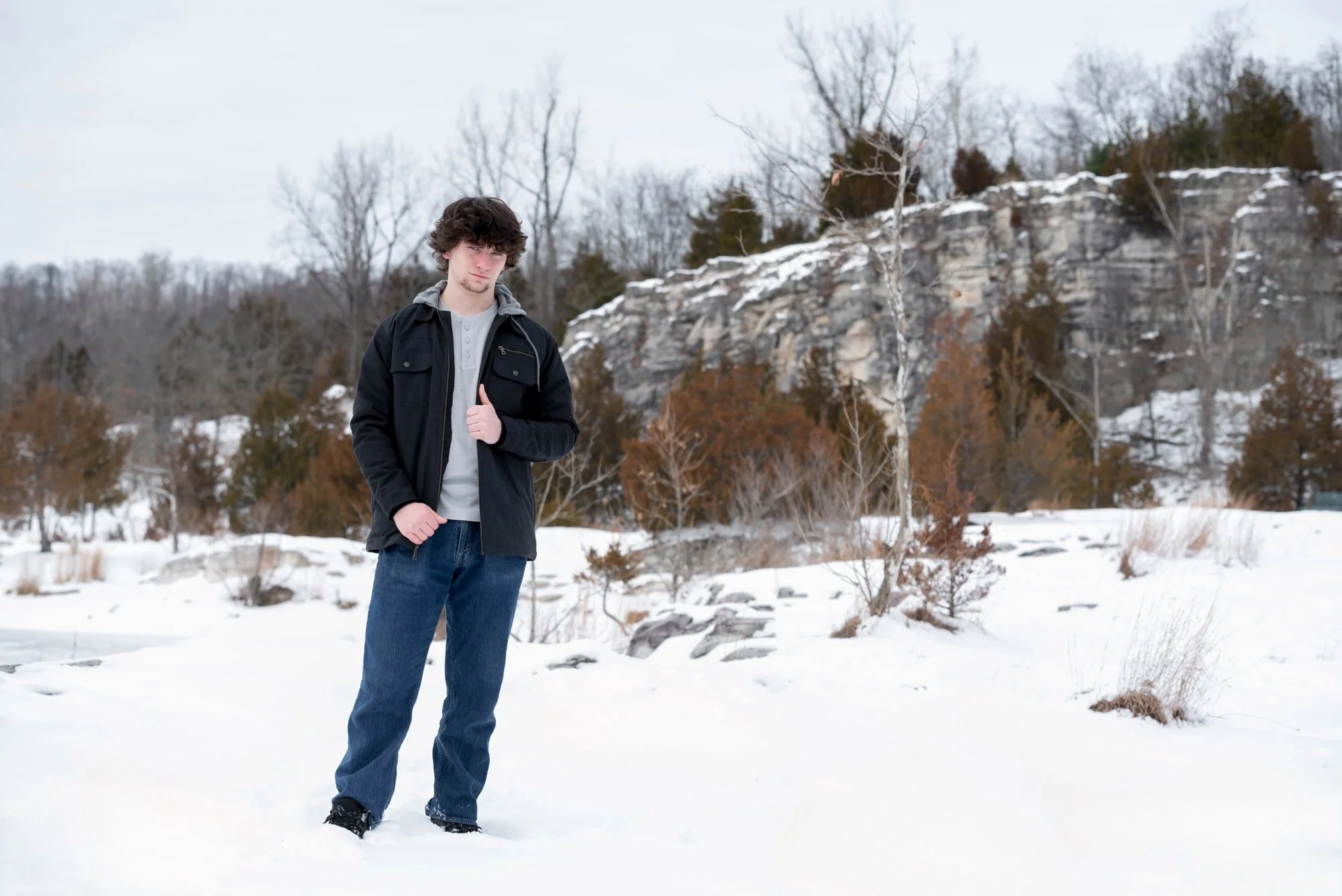 Brennan | Navigating Snowy Bluffs and Frozen Lakes at Klondike Park
