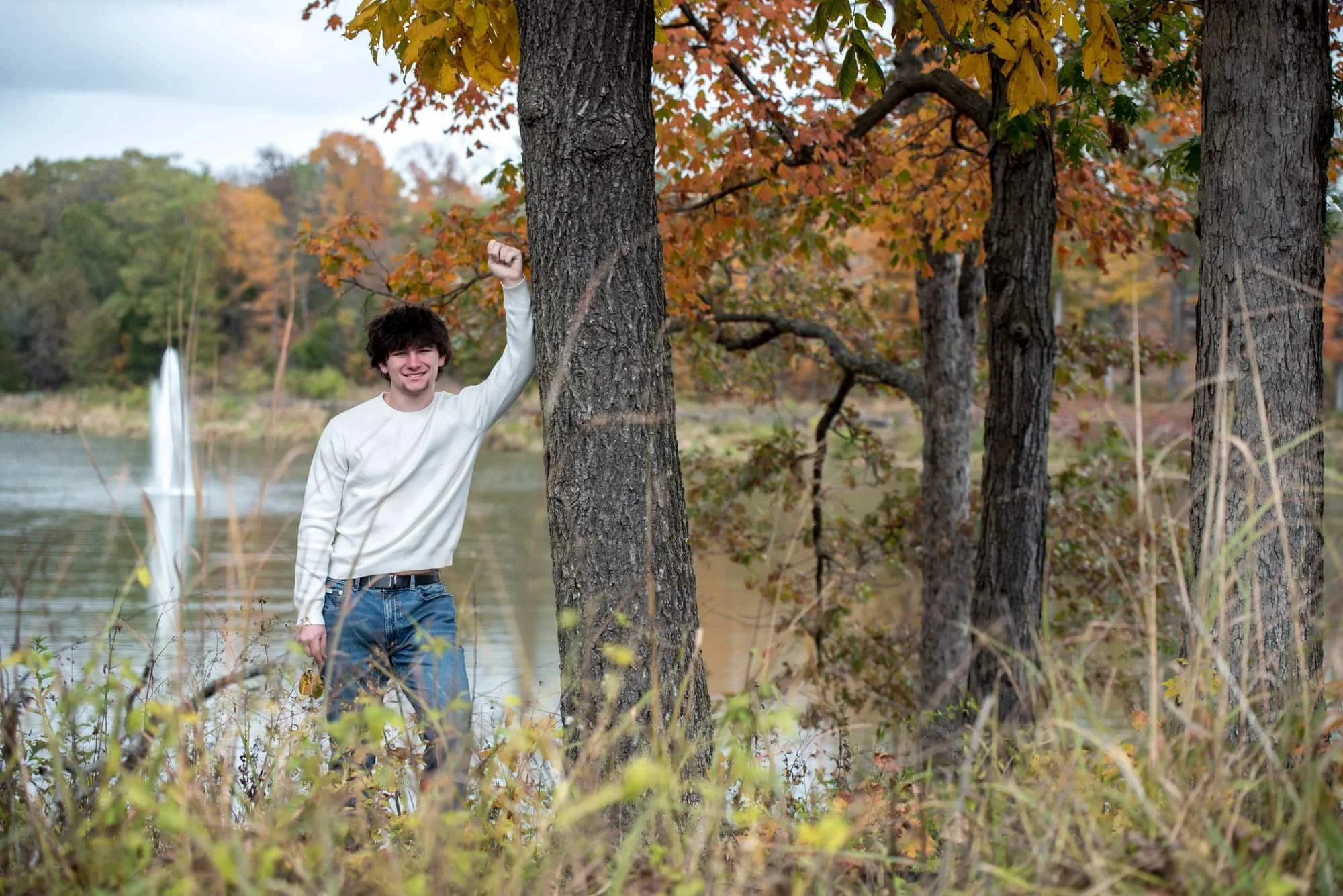 Brennan | Fishing in a Rainstorm at Broemmelsiek Park