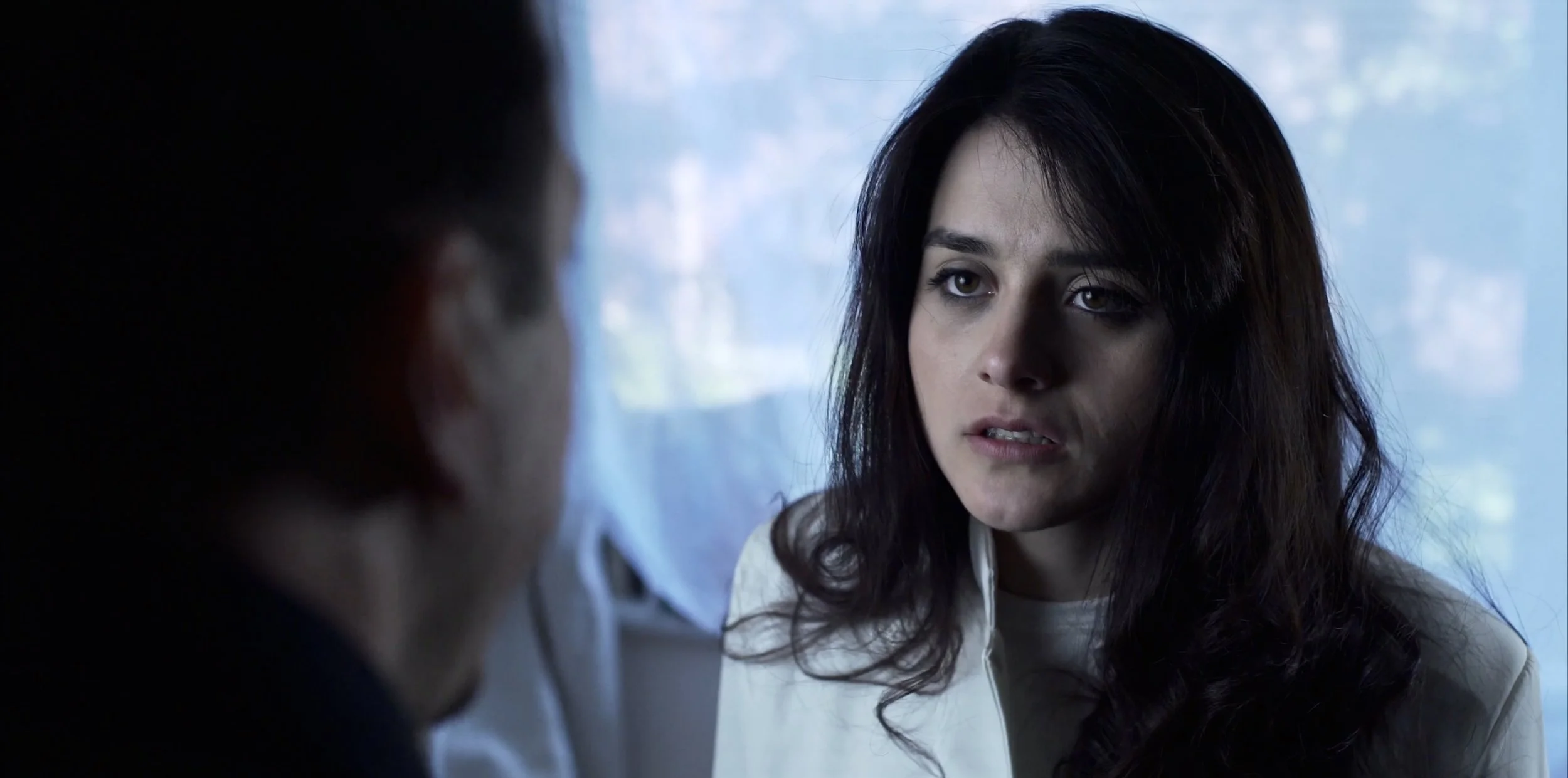 woman performing in an acting showreel scene