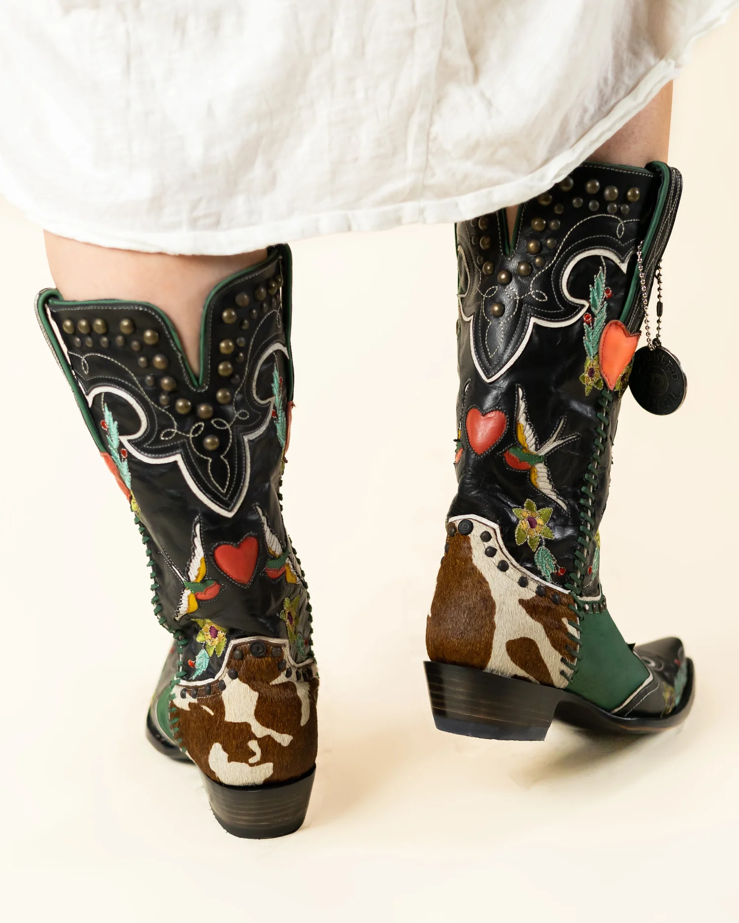Old Gringo | Men’s Nevada Black Crackle 13” Cowboy Boots Size 11D Old Gringo Leather Boots Nevada 13 main image 3