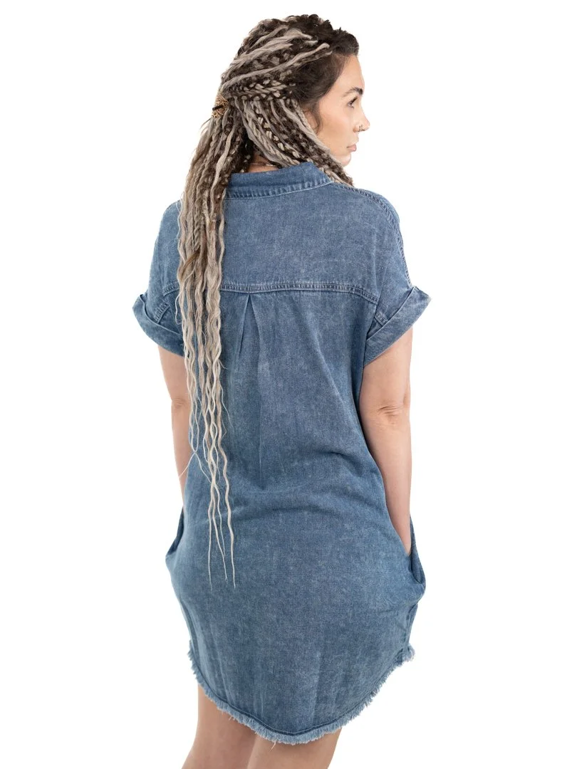 Denim Dreams Shirt Dress  Dolce In Dunlap