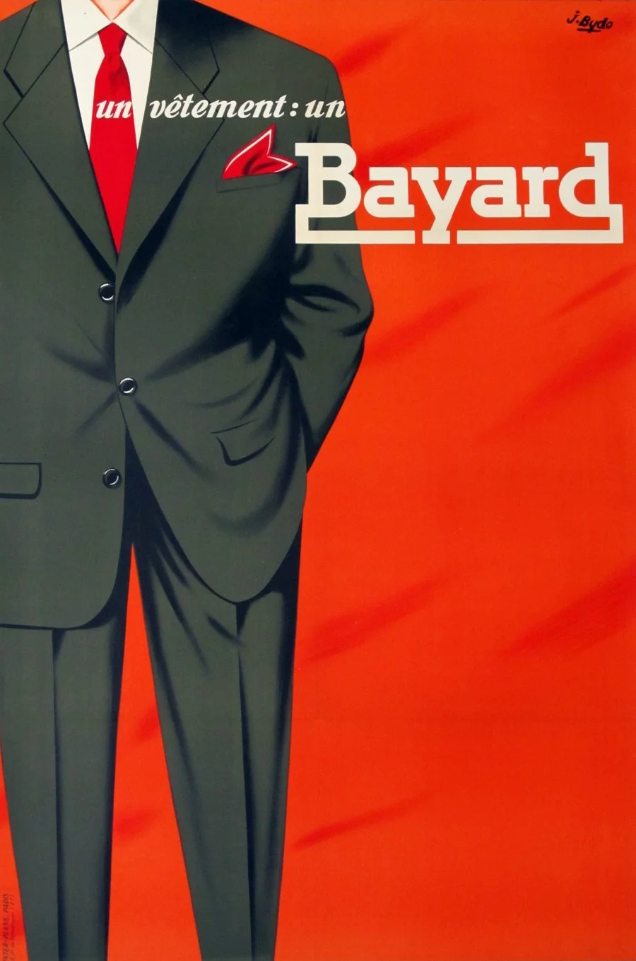 "Bayard (Orange)", Anonymous, c.1930, 63"x46", $1,600